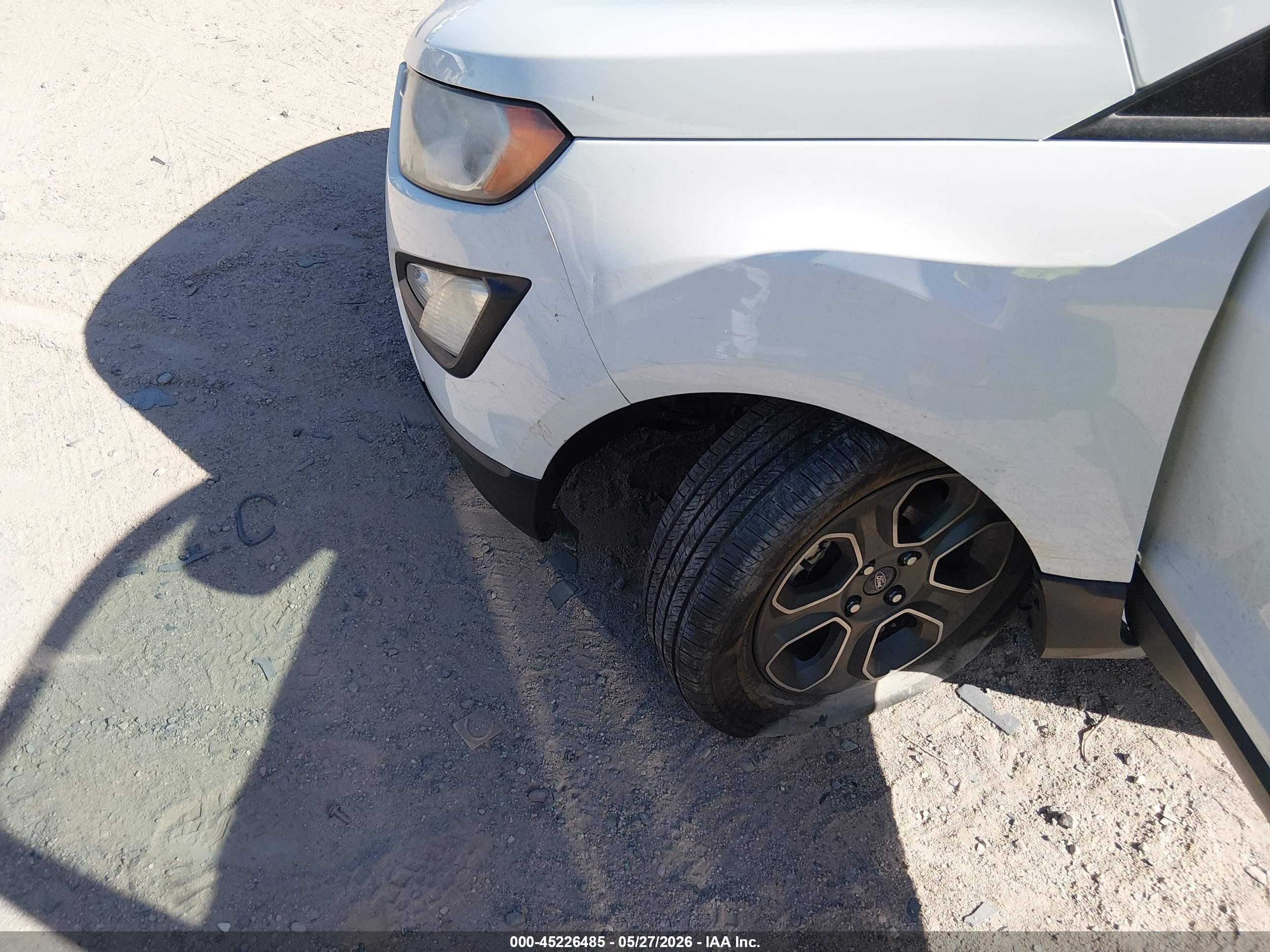 2019 Ford EcoSport VIN MAJ3S2FE9KC290770 IAAI salvage auction — Front End, Salvage (Arizona), sold $1,050 on 2026-07-08 (photo 6)
