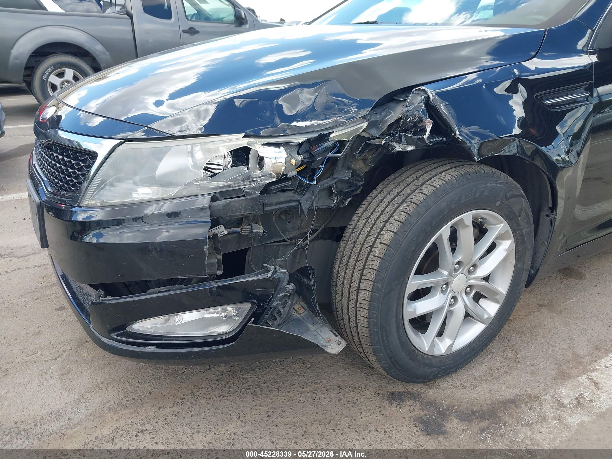 2013 Kia Optima VIN 5XXGM4A77DG191345 IAAI salvage auction — Unknown, Salvage (California), sold $1,300 on 2026-09-18 (photo 6)