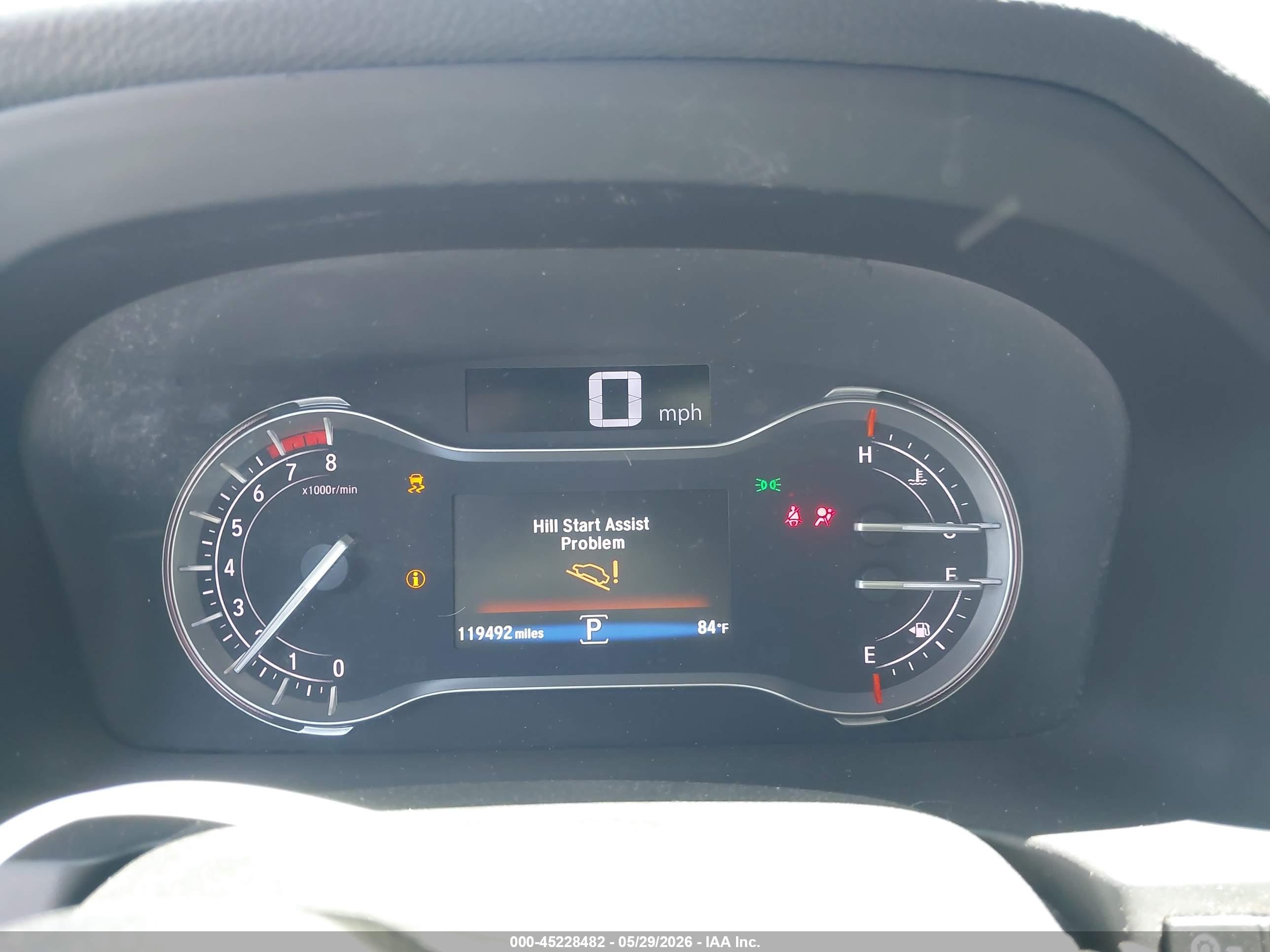 2016 Honda Pilot VIN 5FNYF5H31GB037888 IAAI salvage auction — Front End, Salvage Certificate (California), sold $3,050 on 2026-07-11 (photo 7)