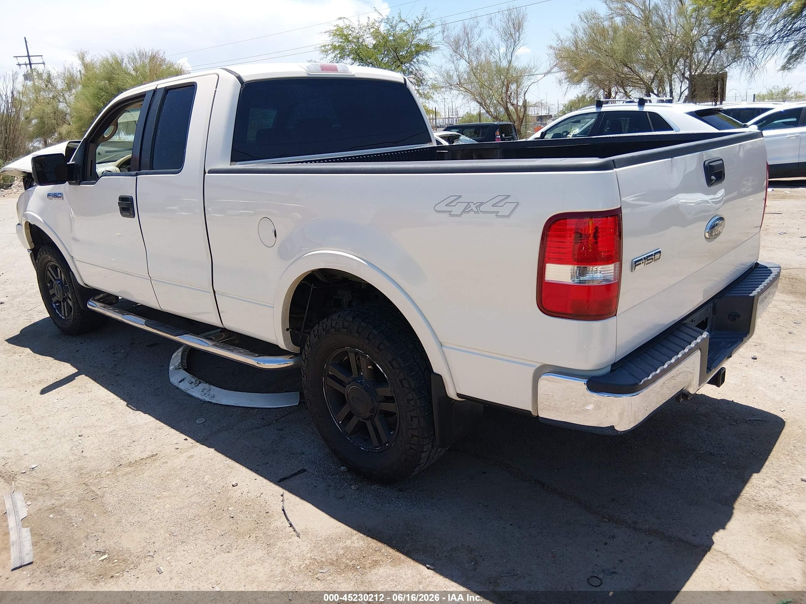 2008 Ford F-150 VIN 1FTPX14V48FB56783 IAAI salvage auction — Front End, Salvage (Arizona), sold $900 on 2026-07-09 (photo 3)