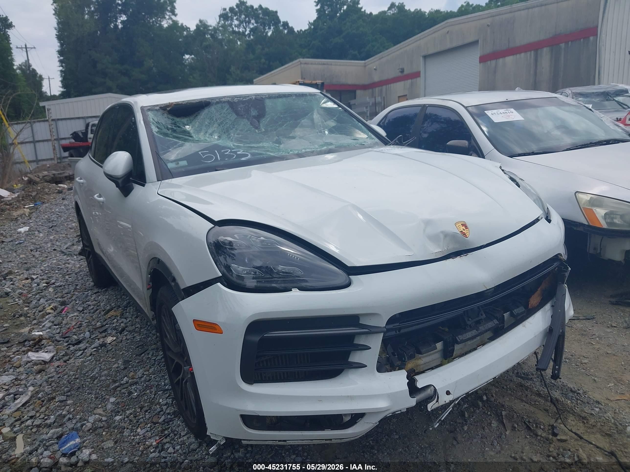 2020 Porsche Cayenne VIN WP1AA2AY2LDA05133 — IAAI salvage auction photo