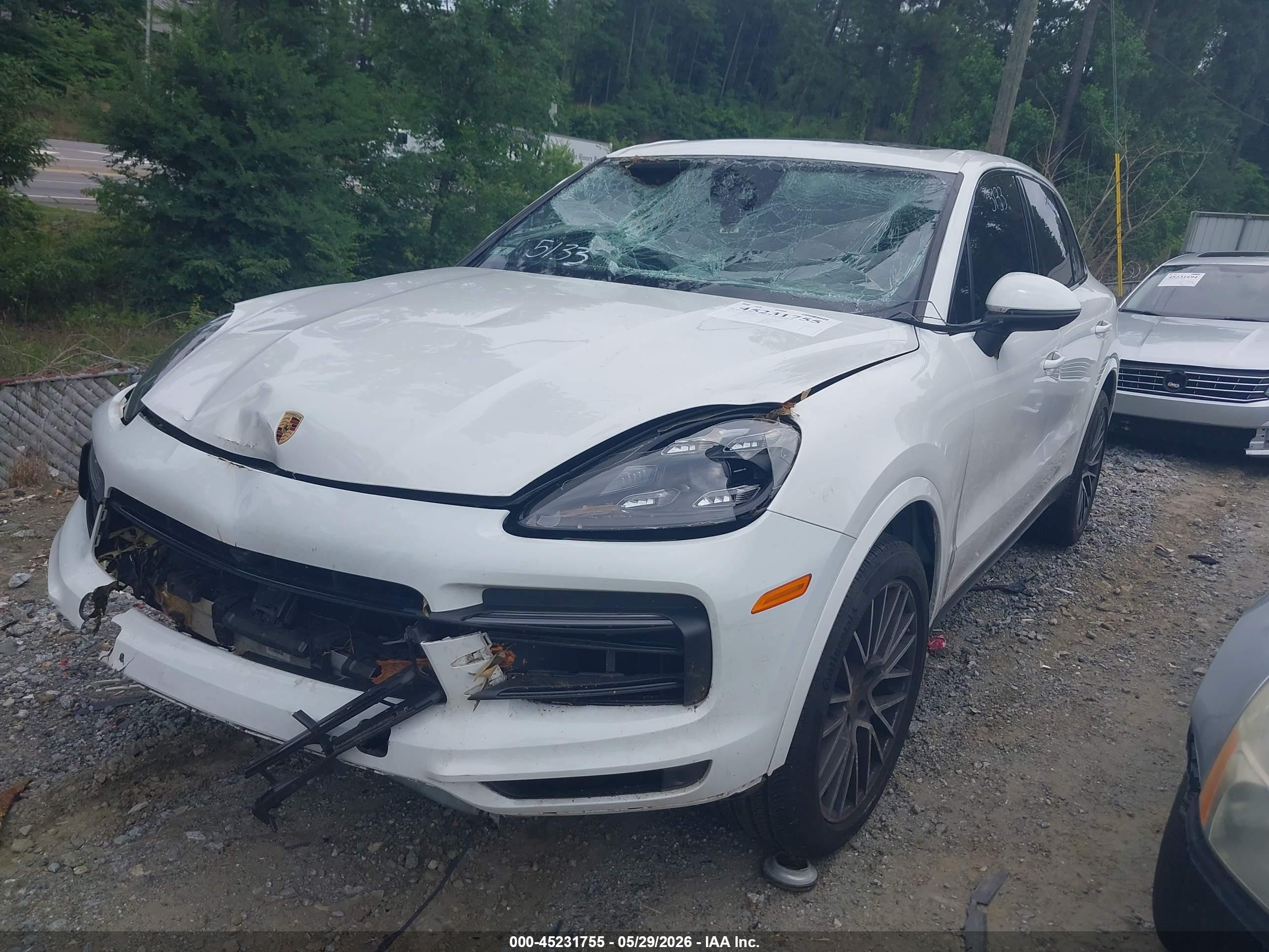 2020 Porsche Cayenne VIN WP1AA2AY2LDA05133 IAAI salvage auction — Front End, Salvage (Georgia), sold $14,050 on 2026-07-07 (photo 2)