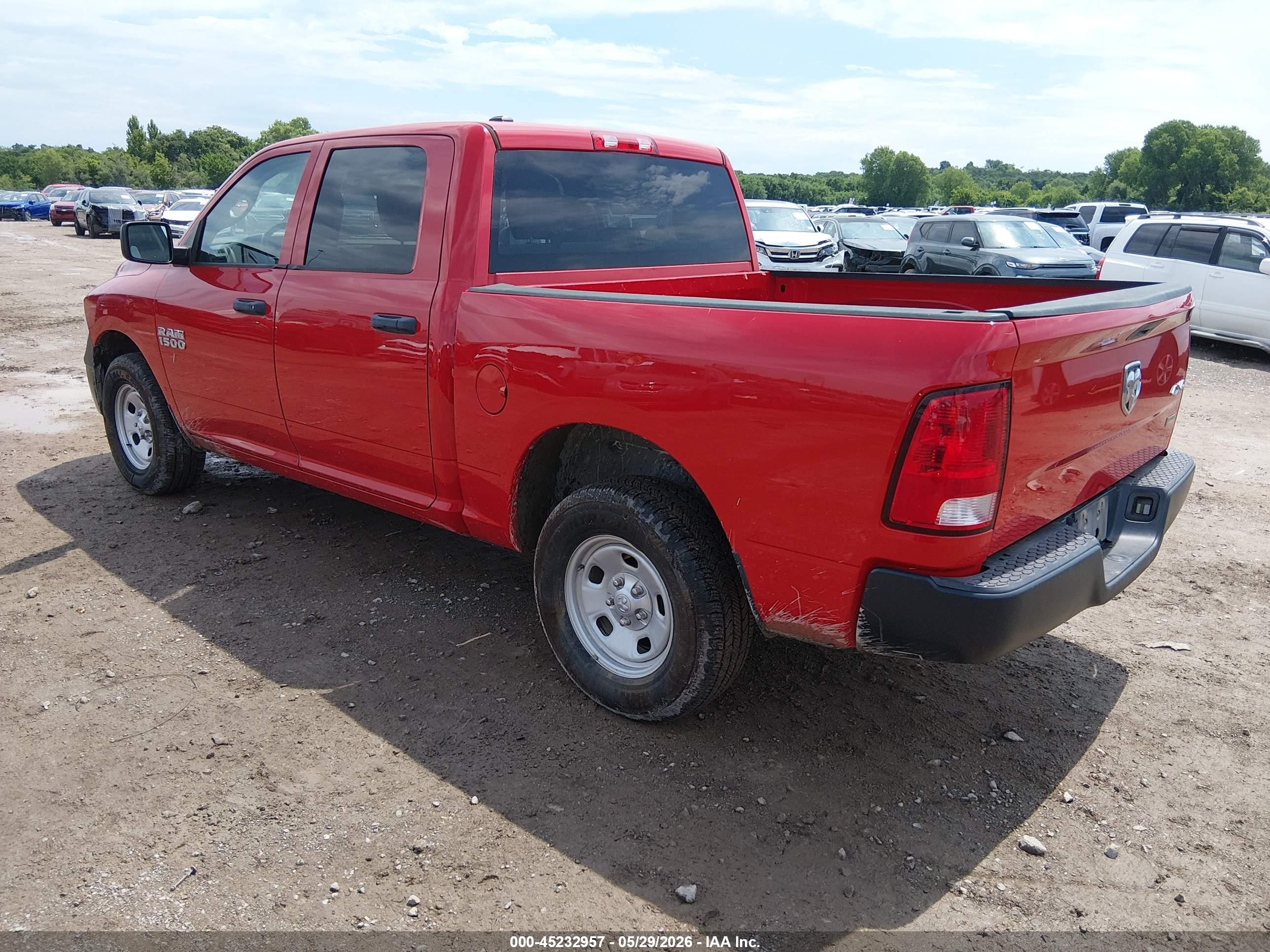 2016 Ram 1500 VIN 1C6RR7KG5GS362525 IAAI salvage auction — Rear End, SF97 (Oklahoma), sold $16,300 on 2026-07-09 (photo 3)