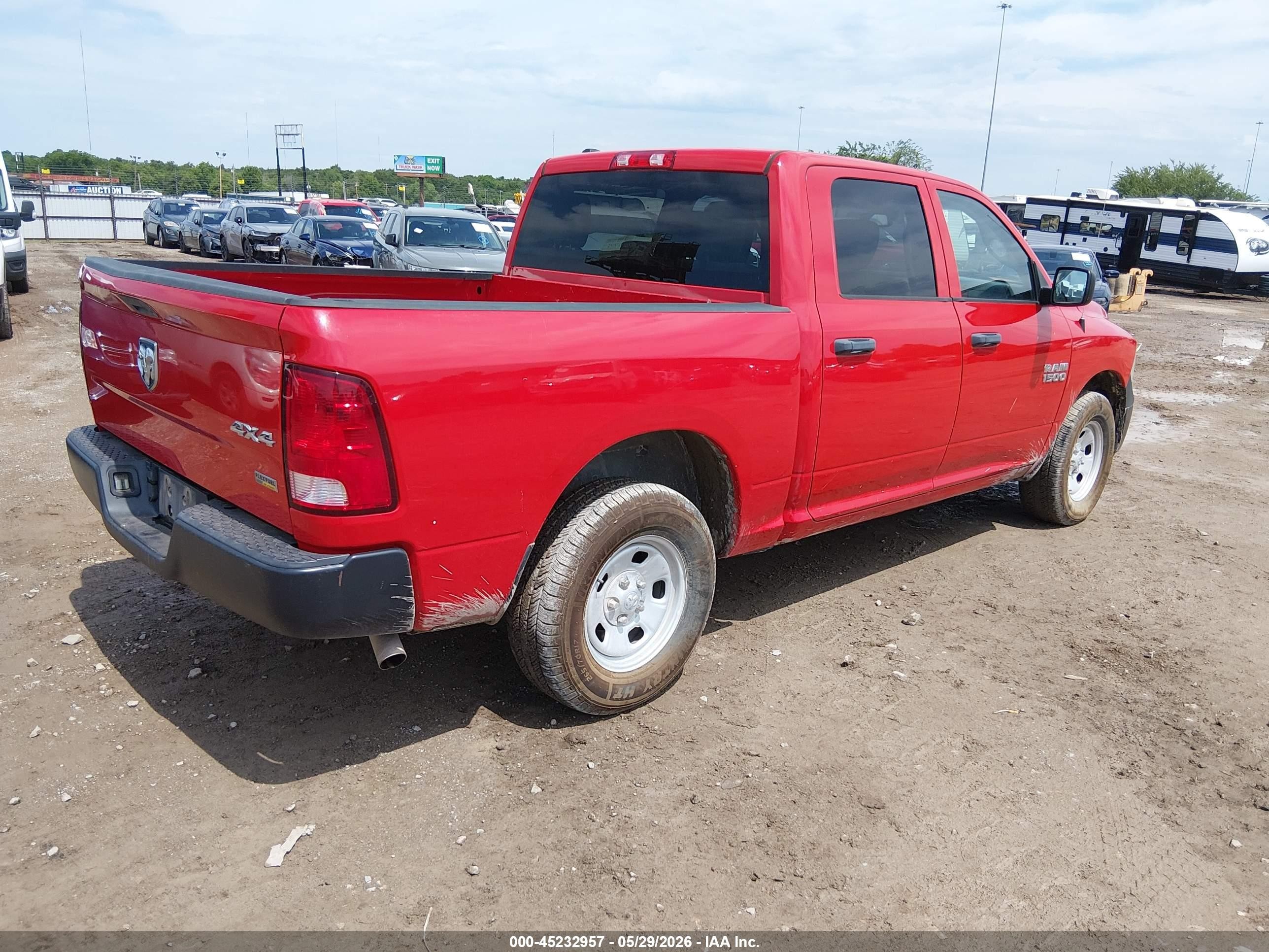 2016 Ram 1500 VIN 1C6RR7KG5GS362525 IAAI salvage auction — Rear End, SF97 (Oklahoma), sold $16,300 on 2026-07-09 (photo 4)