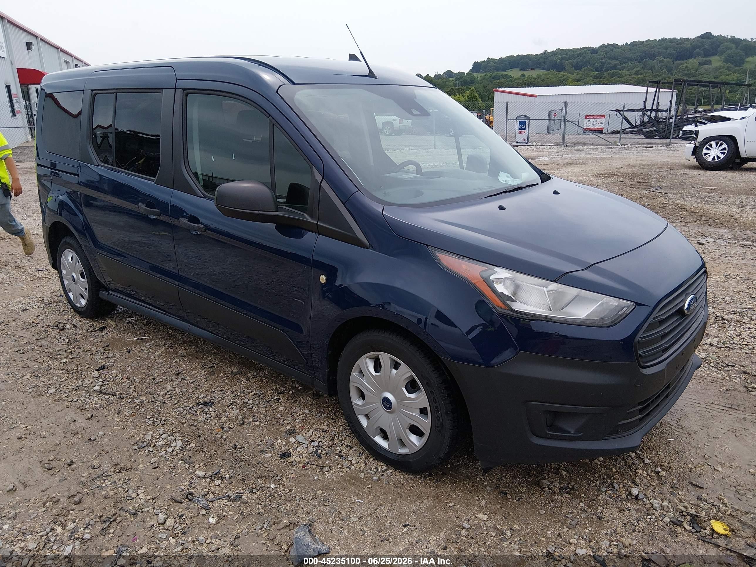 2021 Ford Transit Connect VIN NM0GE9E2XM1484206 IAAI salvage auction — Side, SF97 (Arkansas), sold $10,475 on 2026-07-09 (photo 1)