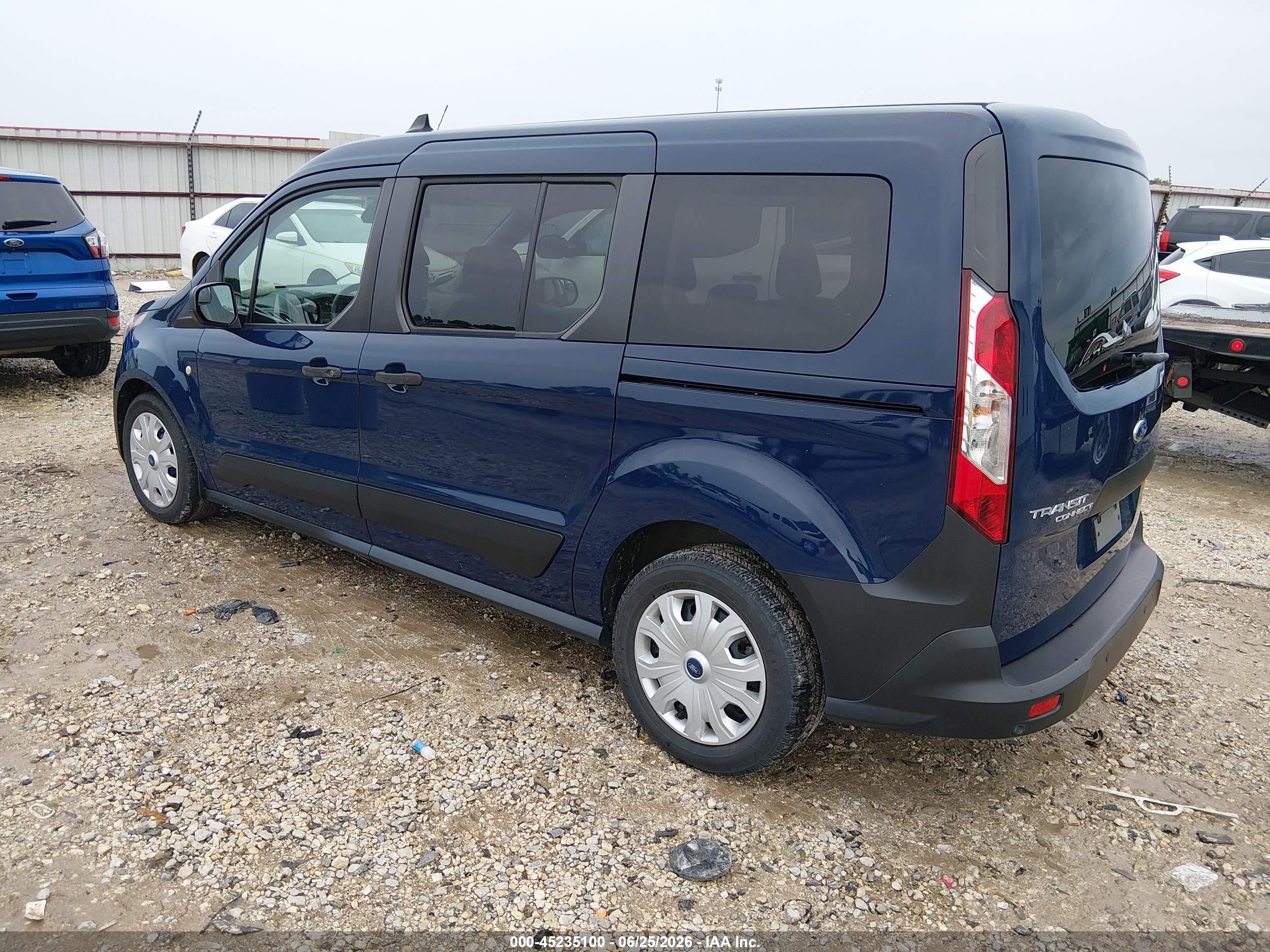 2021 Ford Transit Connect VIN NM0GE9E2XM1484206 IAAI salvage auction — Side, SF97 (Arkansas), sold $10,475 on 2026-07-09 (photo 3)