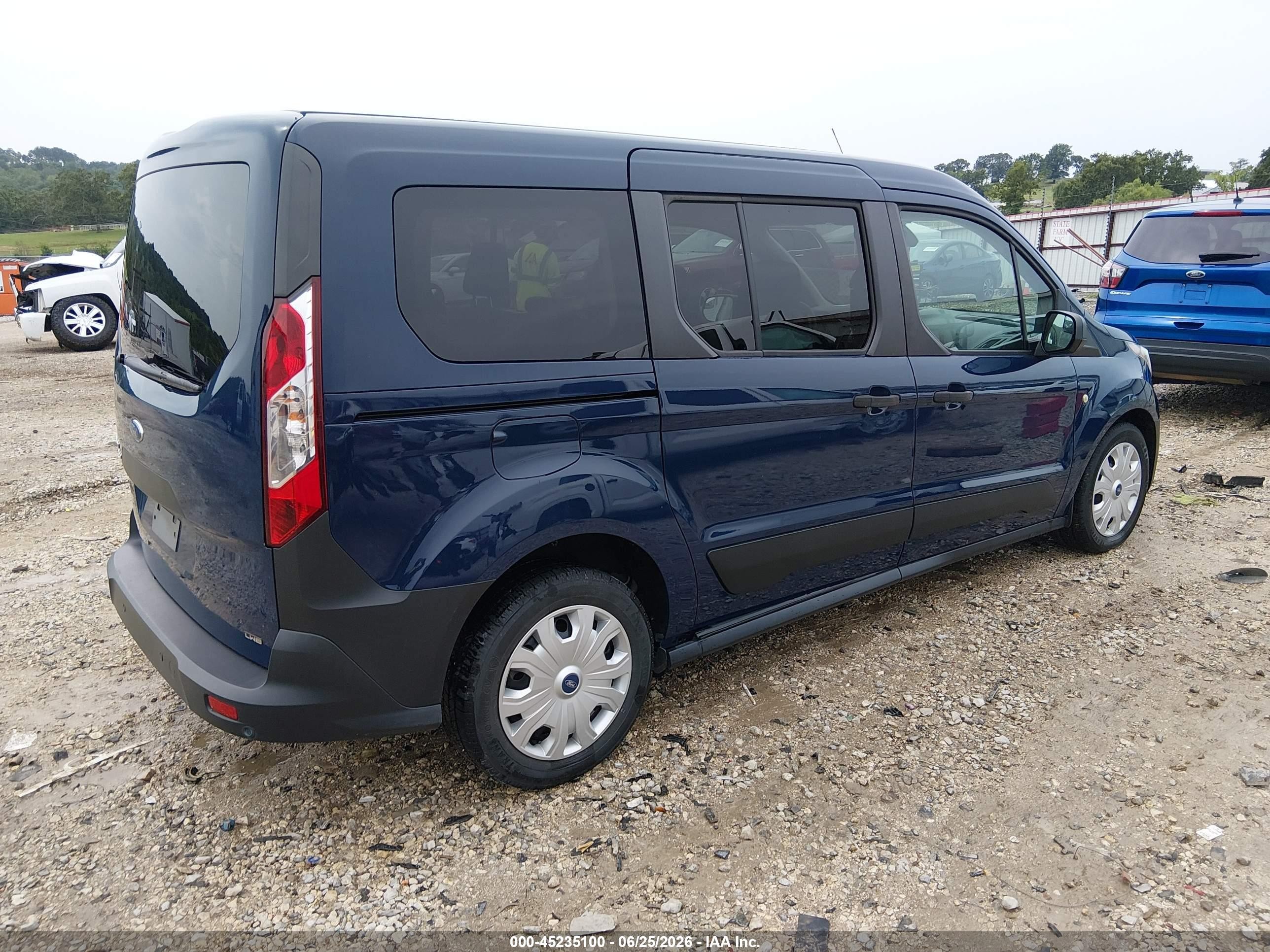 2021 Ford Transit Connect VIN NM0GE9E2XM1484206 IAAI salvage auction — Side, SF97 (Arkansas), sold $10,475 on 2026-07-09 (photo 4)