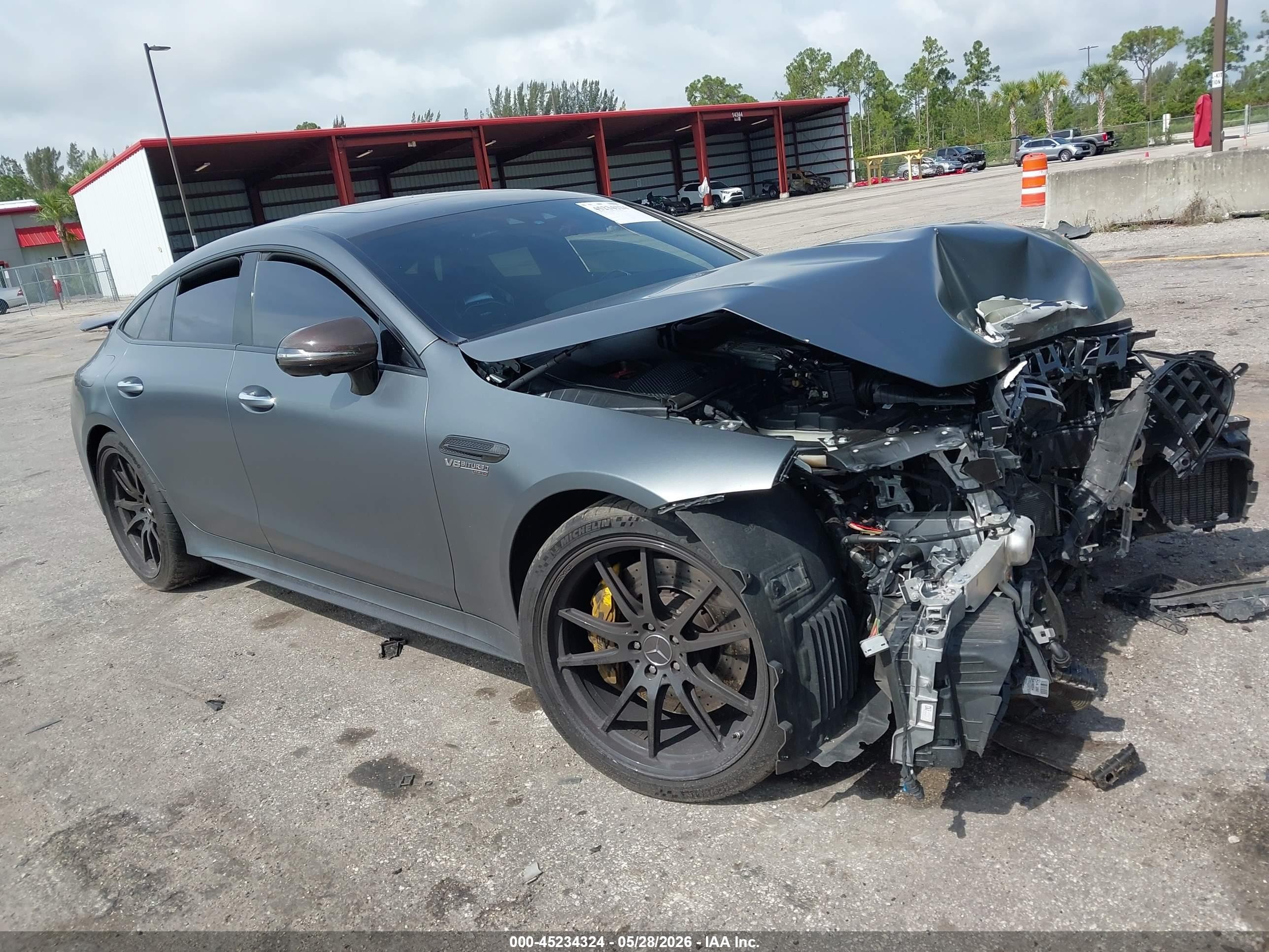 2019 Mercedes-Benz AMG-Class VIN WDD7X8KB6KA003611 IAAI salvage auction — Front End, Rebuildable (Florida), sold $19,100 on 2026-08-17 (photo 1)