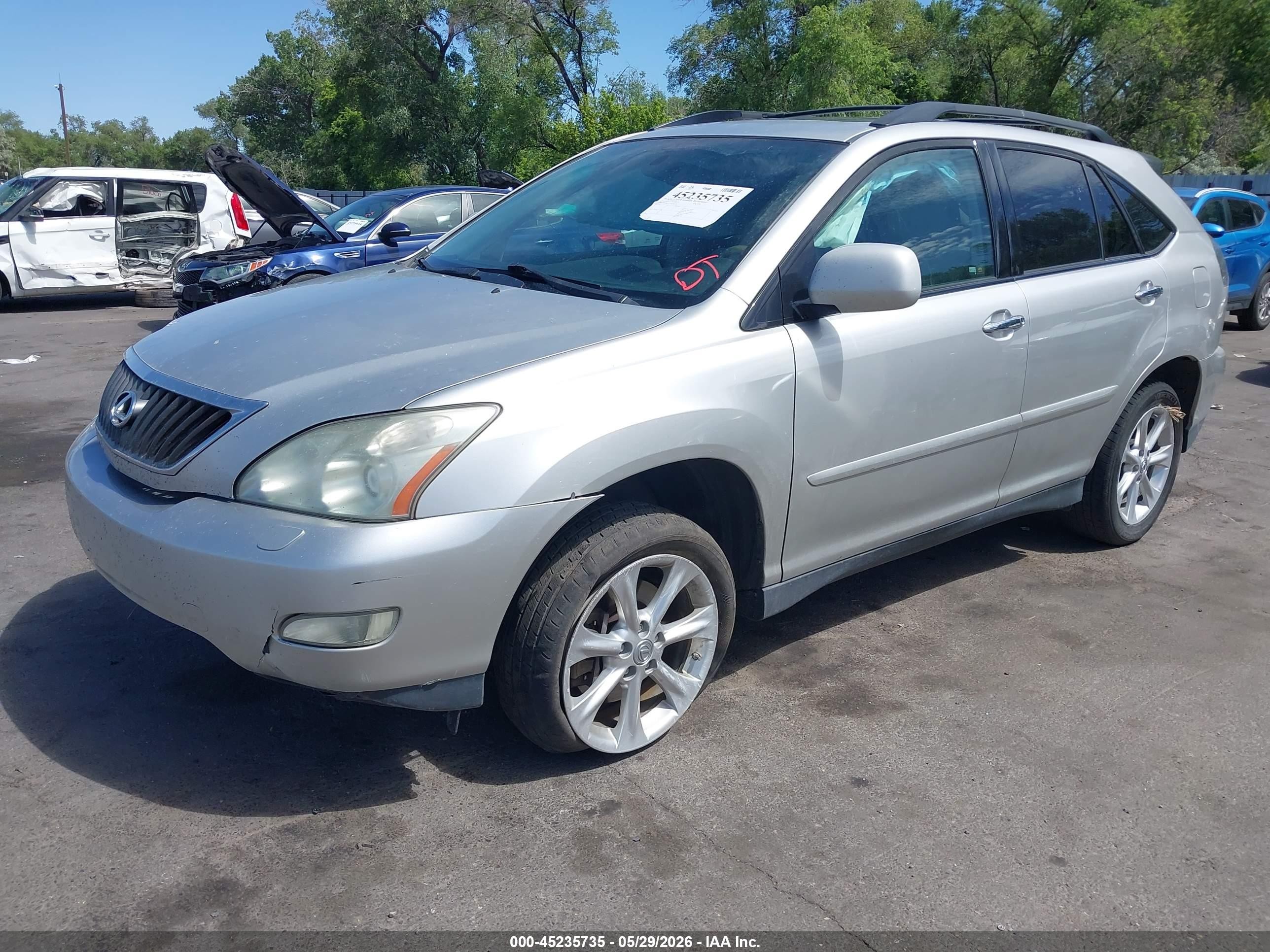 2008 Lexus RX 350 VIN 2T2HK31U18C084116 IAAI salvage auction — Unknown, Salvage (Idaho), sold $750 on 2026-07-02 (photo 2)