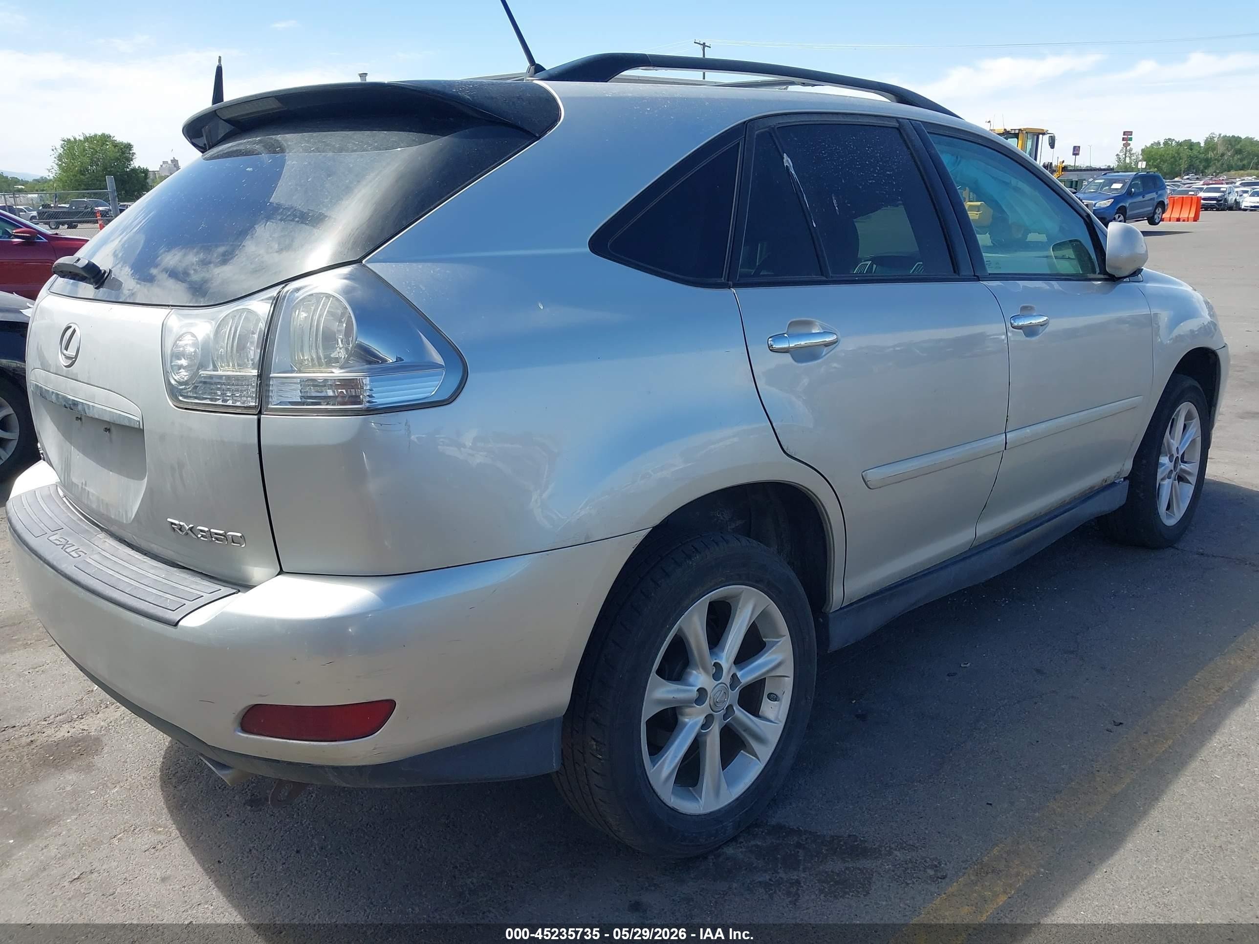 2008 Lexus RX 350 VIN 2T2HK31U18C084116 IAAI salvage auction — Unknown, Salvage (Idaho), sold $750 on 2026-07-02 (photo 4)