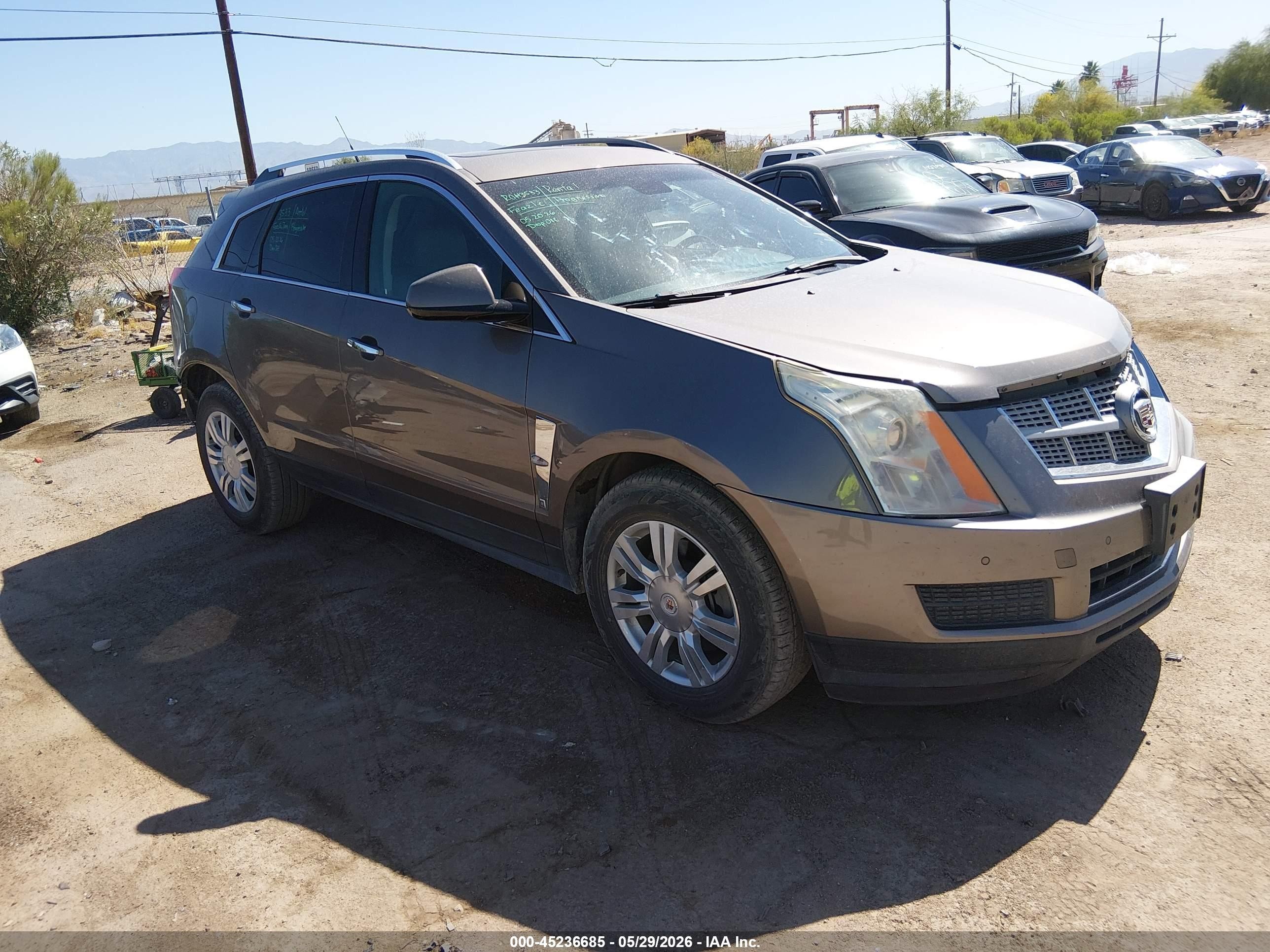 2011 Cadillac SRX VIN 3GYFNAEY1BS649084 IAAI salvage auction — Rear End, Salvage (Arizona), sold $1,625 on 2026-07-09 (photo 1)