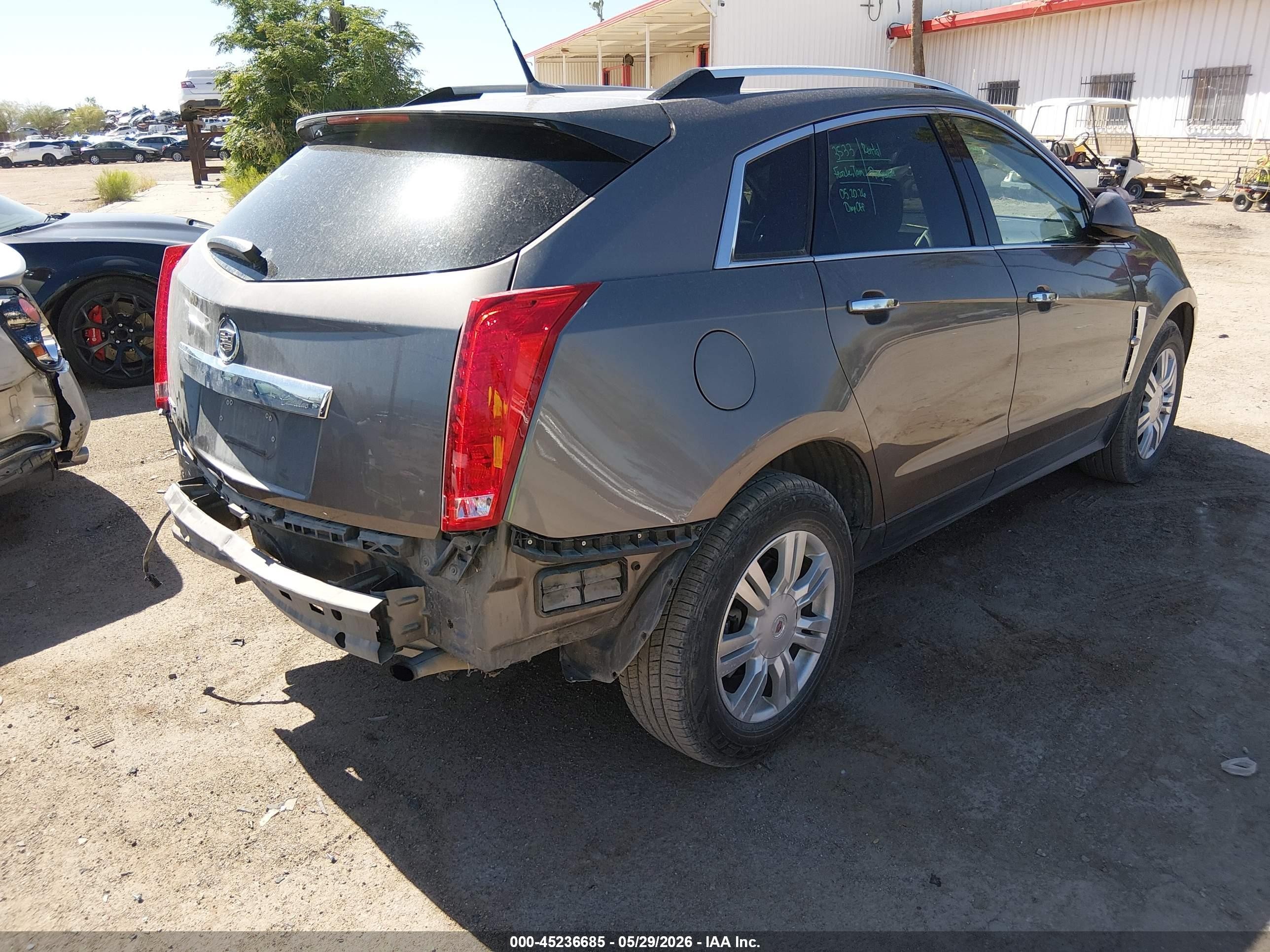 2011 Cadillac SRX VIN 3GYFNAEY1BS649084 IAAI salvage auction — Rear End, Salvage (Arizona), sold $1,625 on 2026-07-09 (photo 4)