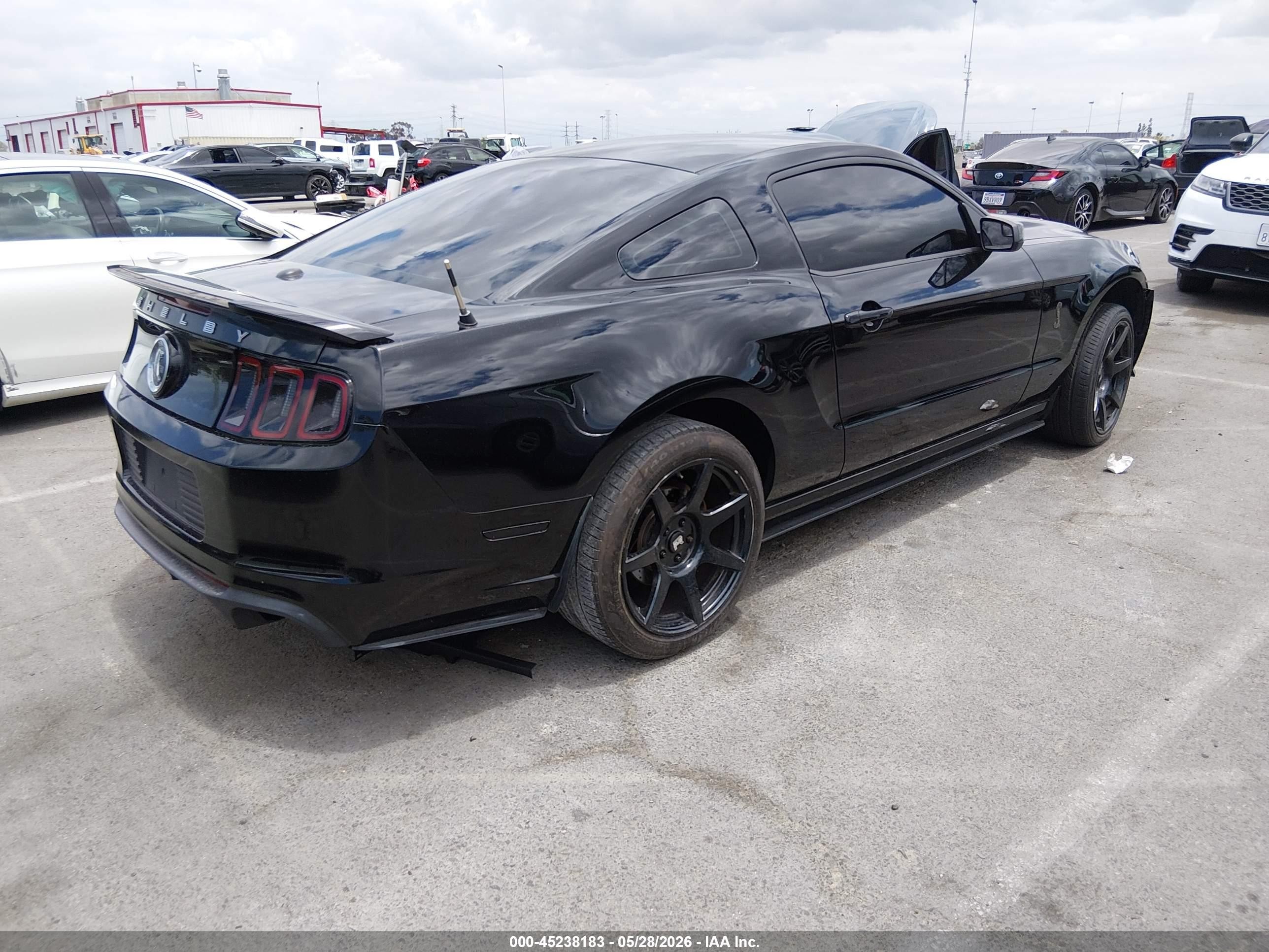 2013 Ford SHELBY VIN 1ZVBP8JZ9D5267370 IAAI salvage auction — Theft, Salvage (California), sold $2,750 on 2026-07-09 (photo 4)