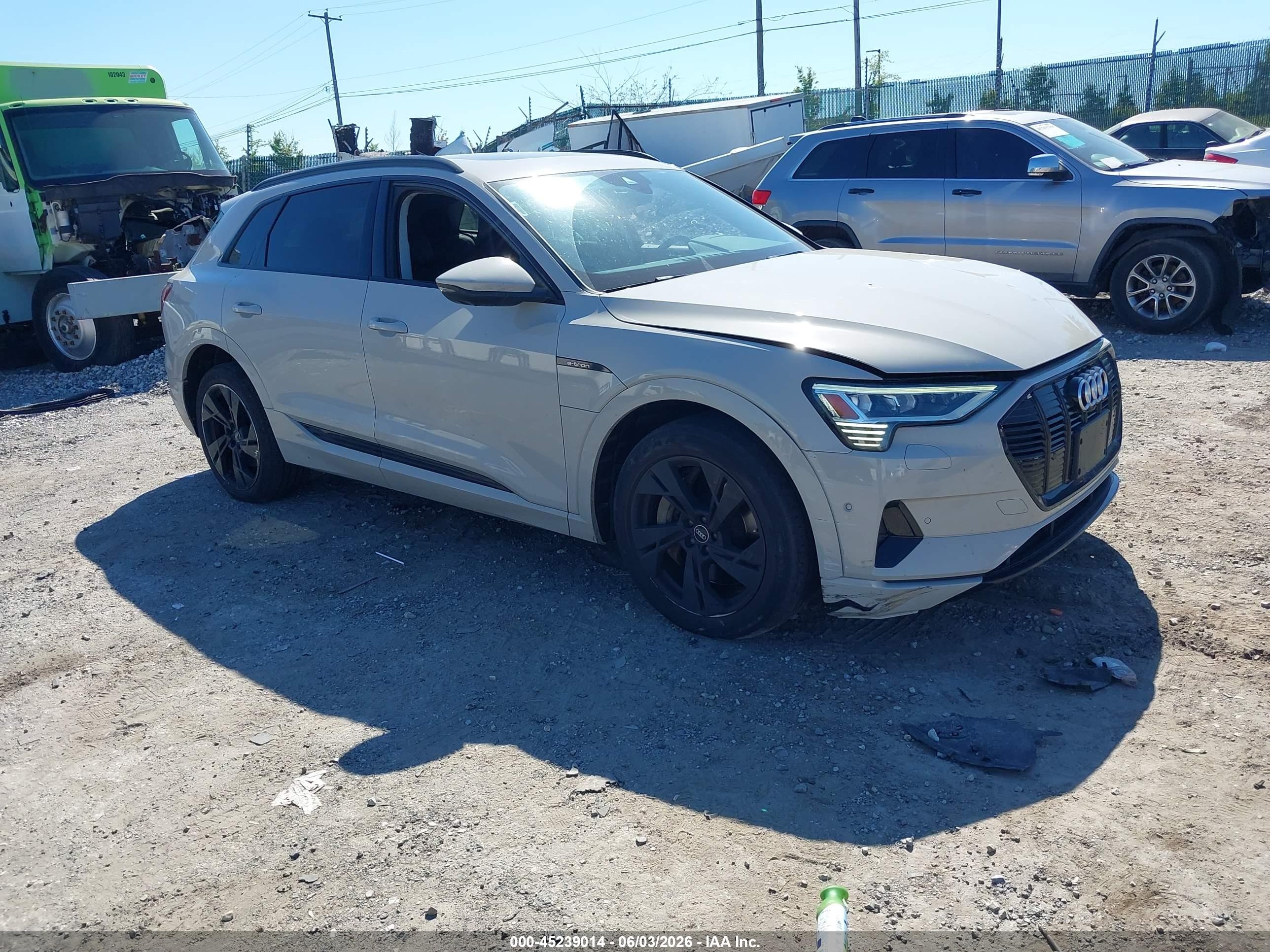 2021 Audi e-tron VIN WA1AAAGE0MB024926 — IAAI salvage auction photo