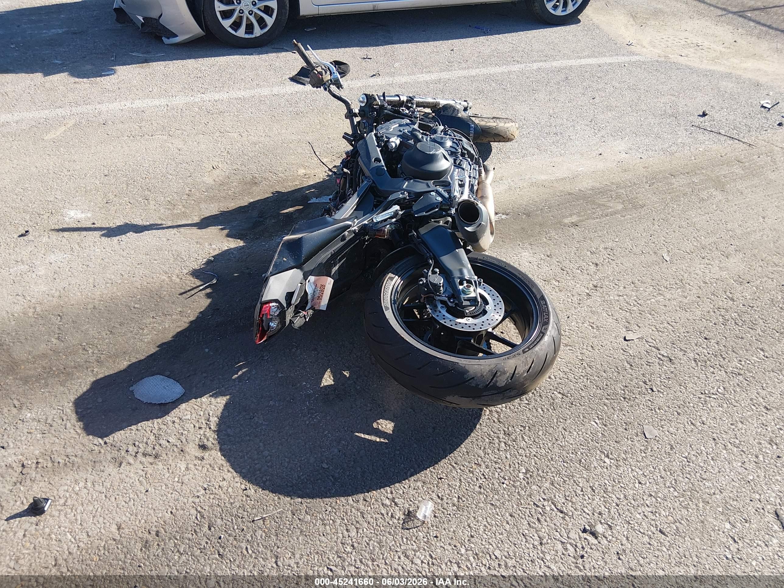 2025 Yamaha MT09 VIN JYARN94E6SA003528 IAAI salvage auction — Rollover, Salvage (Missouri), sold $500 on 2026-09-09 (photo 6)