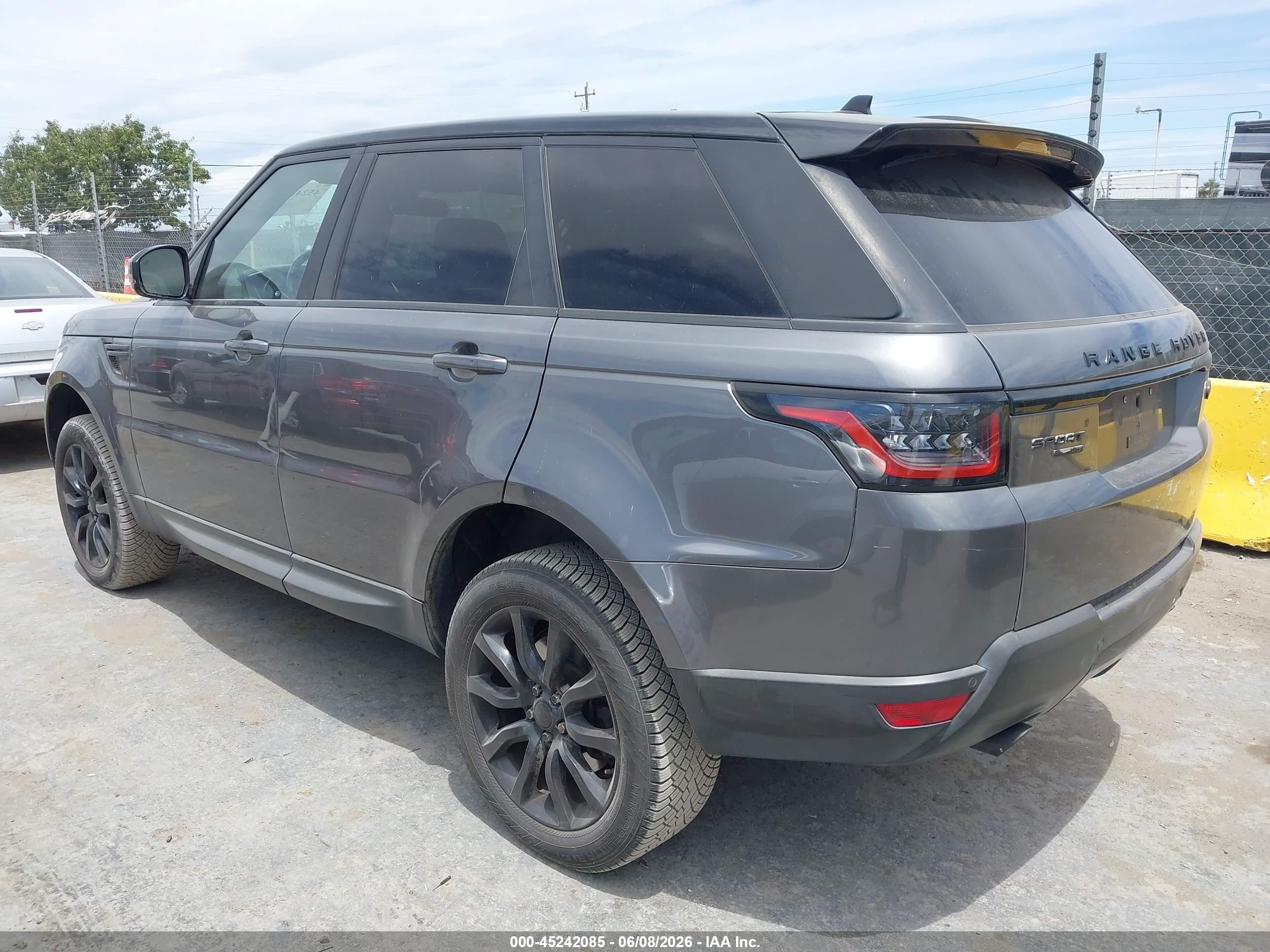 2015 Land Rover Range Rover Sport VIN SALWR2VF4FA612786 IAAI salvage auction — Top/Roof, Salvage (California), sold $3,850 on 2026-07-02 (photo 3)