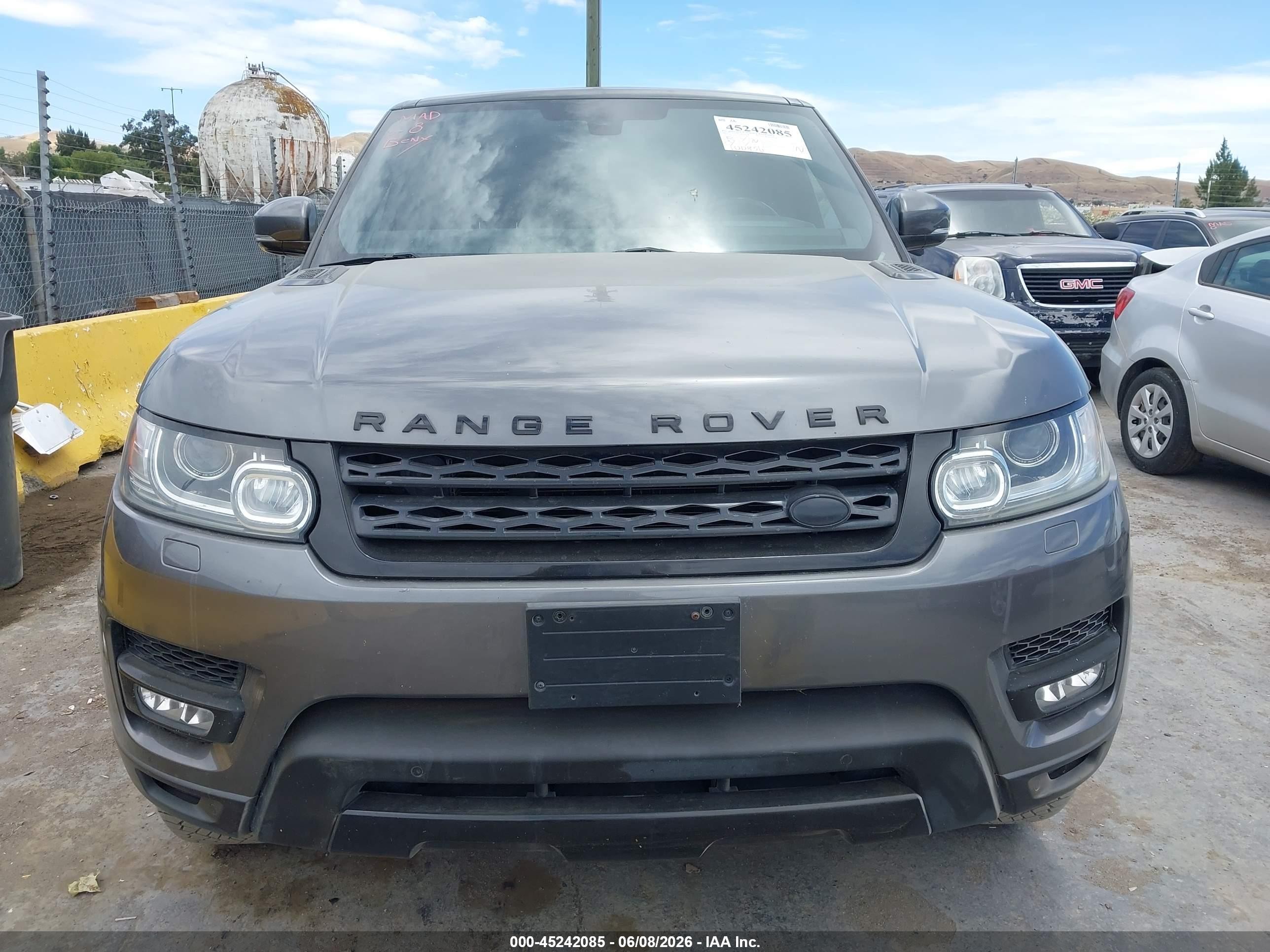 2015 Land Rover Range Rover Sport VIN SALWR2VF4FA612786 IAAI salvage auction — Top/Roof, Salvage (California), sold $3,850 on 2026-07-02 (photo 6)