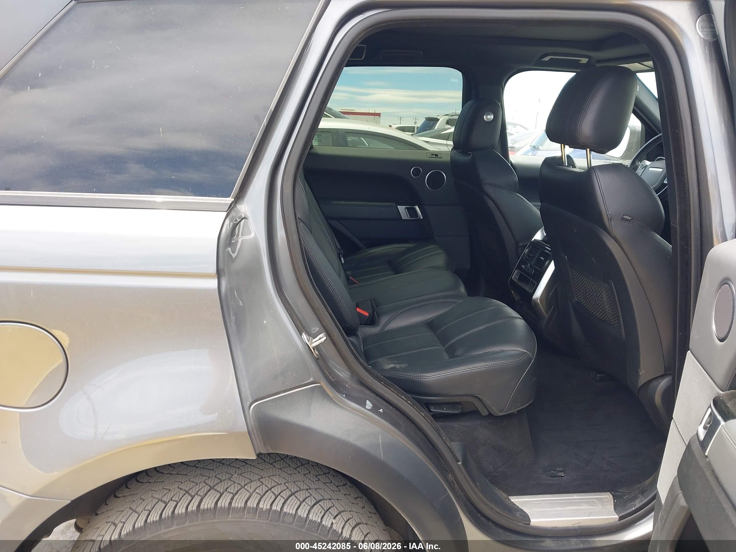 2015 Land Rover Range Rover Sport VIN SALWR2VF4FA612786 IAAI salvage auction — Top/Roof, Salvage (California), sold $3,850 on 2026-07-02 (photo 8)