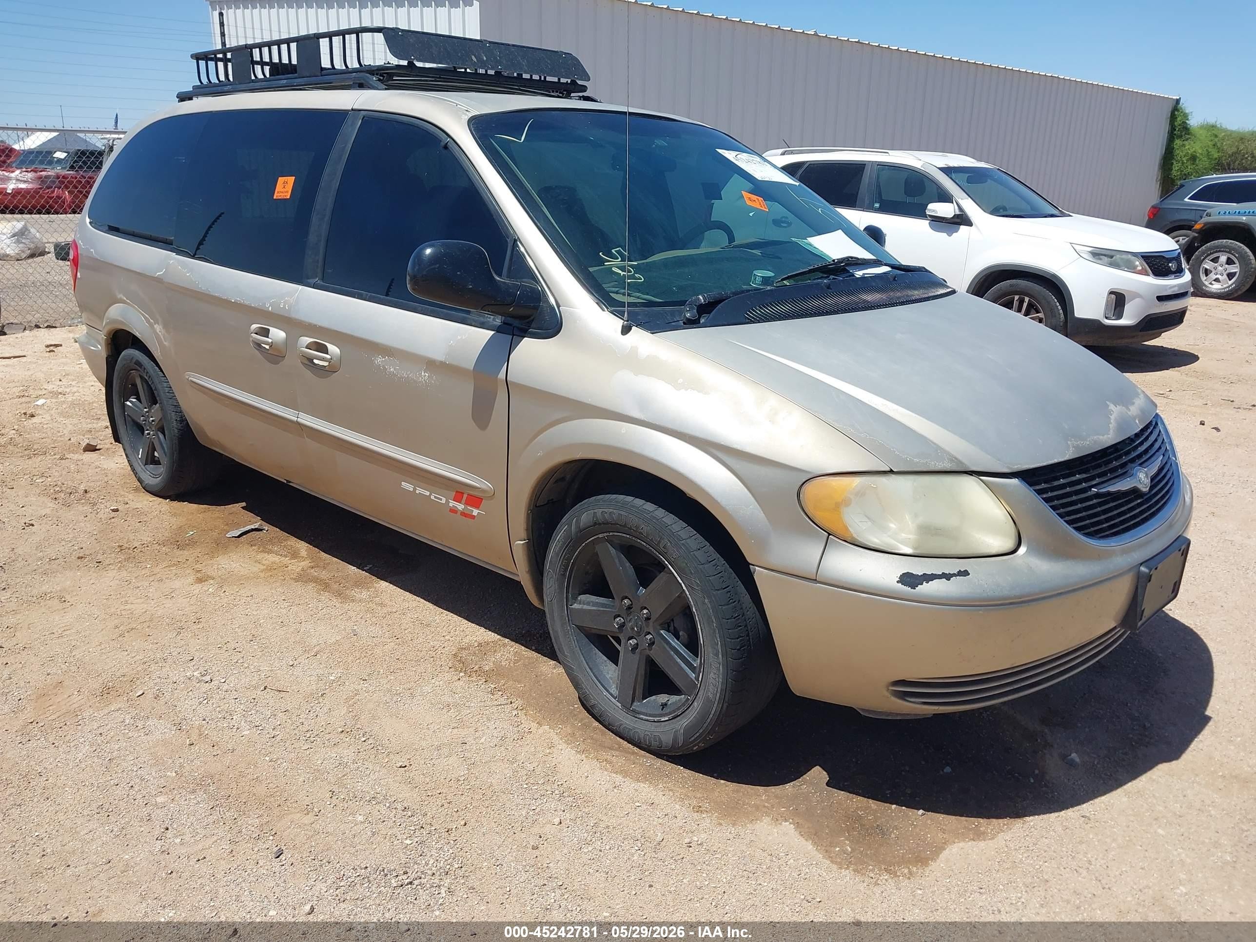 2003 Chrysler Town & Country VIN 2C4GP44313R164986 IAAI salvage auction — Biohazard/Chemical, Clear (Arizona), sold $300 on 2026-07-09 (photo 1)