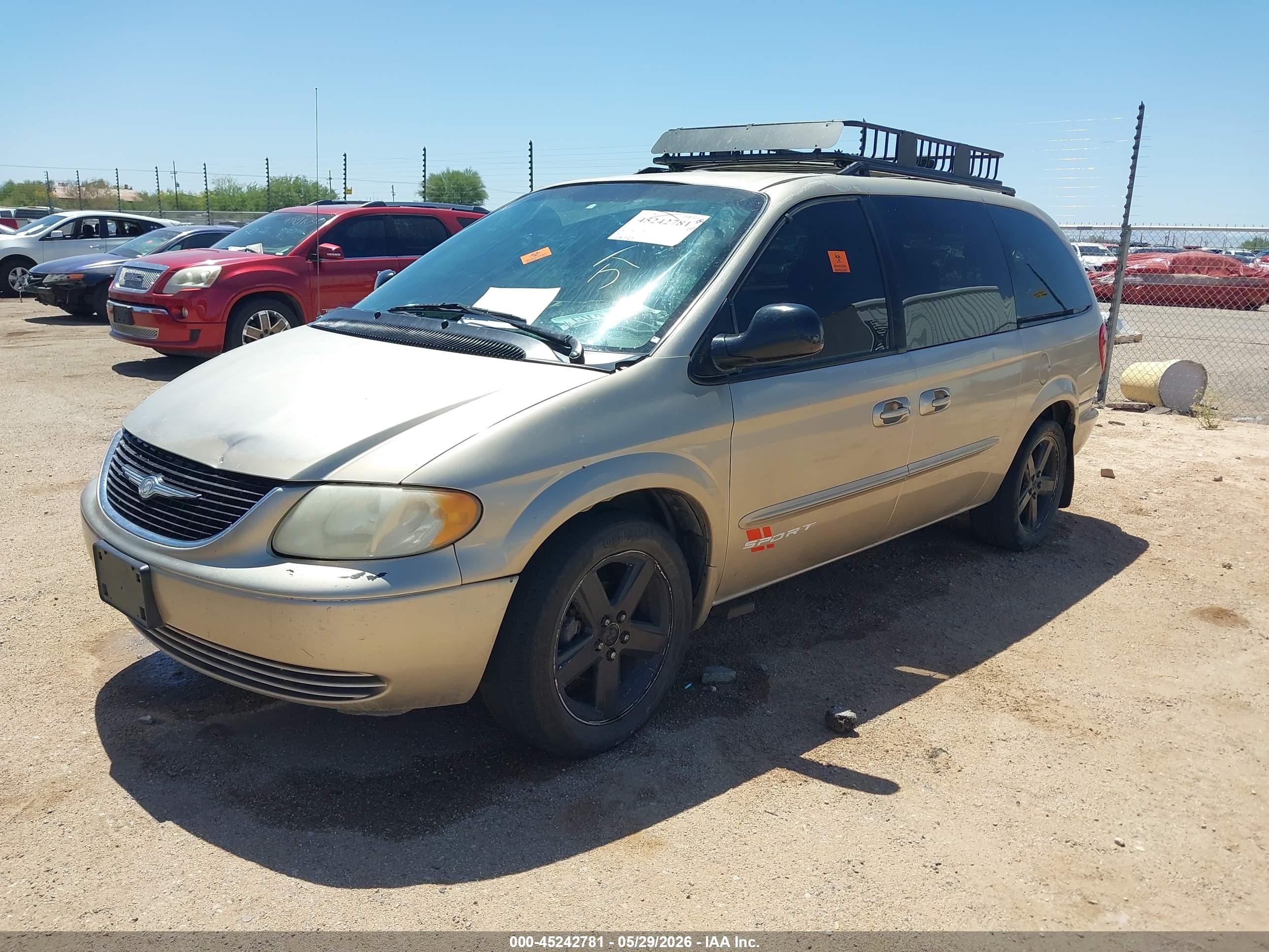 2003 Chrysler Town & Country VIN 2C4GP44313R164986 IAAI salvage auction — Biohazard/Chemical, Clear (Arizona), sold $300 on 2026-07-09 (photo 2)