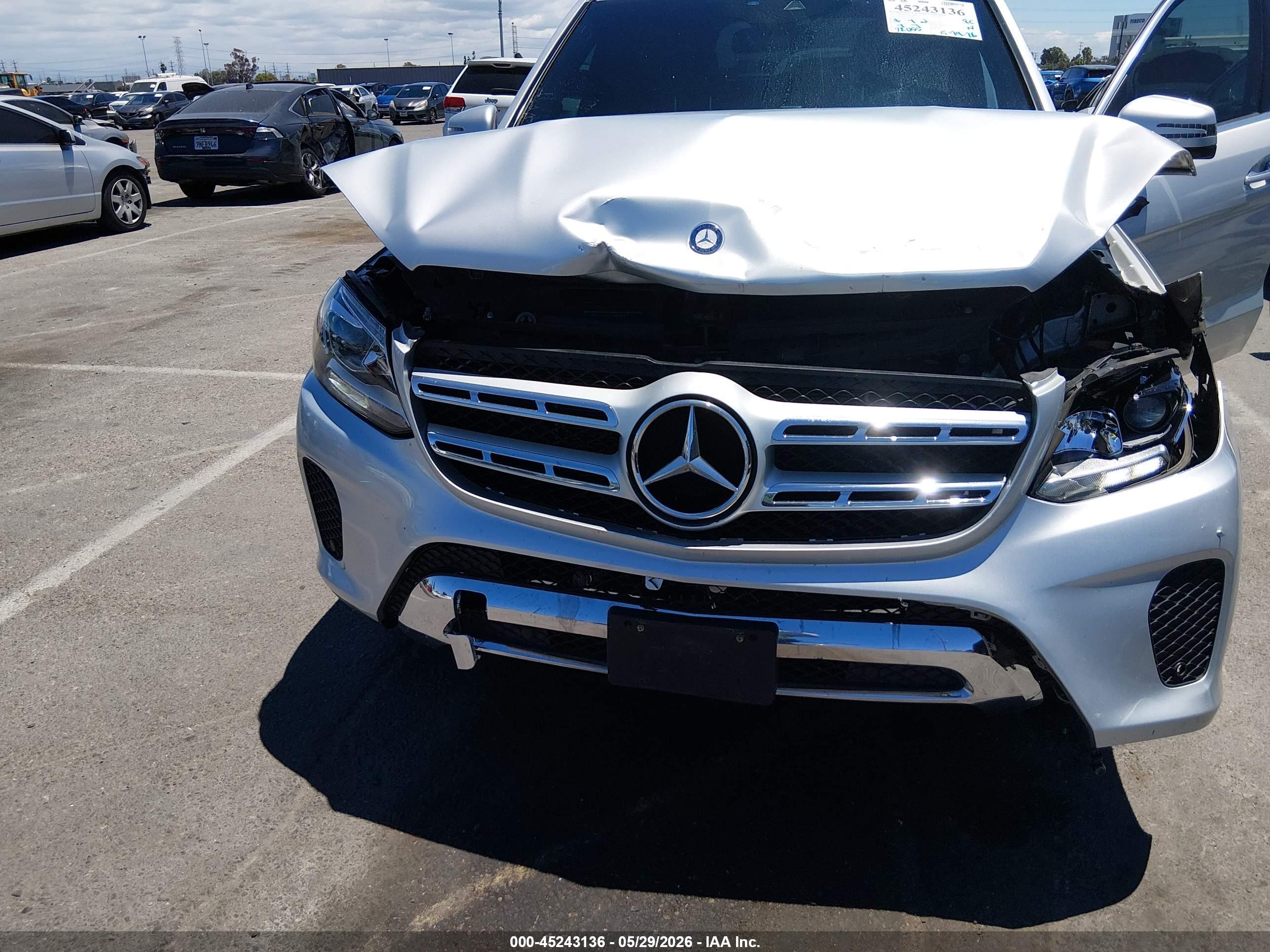 2017 Mercedes-Benz GLS-Class VIN 4JGDF6EE5HA869640 IAAI salvage auction — Front & Rear, Salvage (California), sold $3,800 on 2026-07-02 (photo 6)