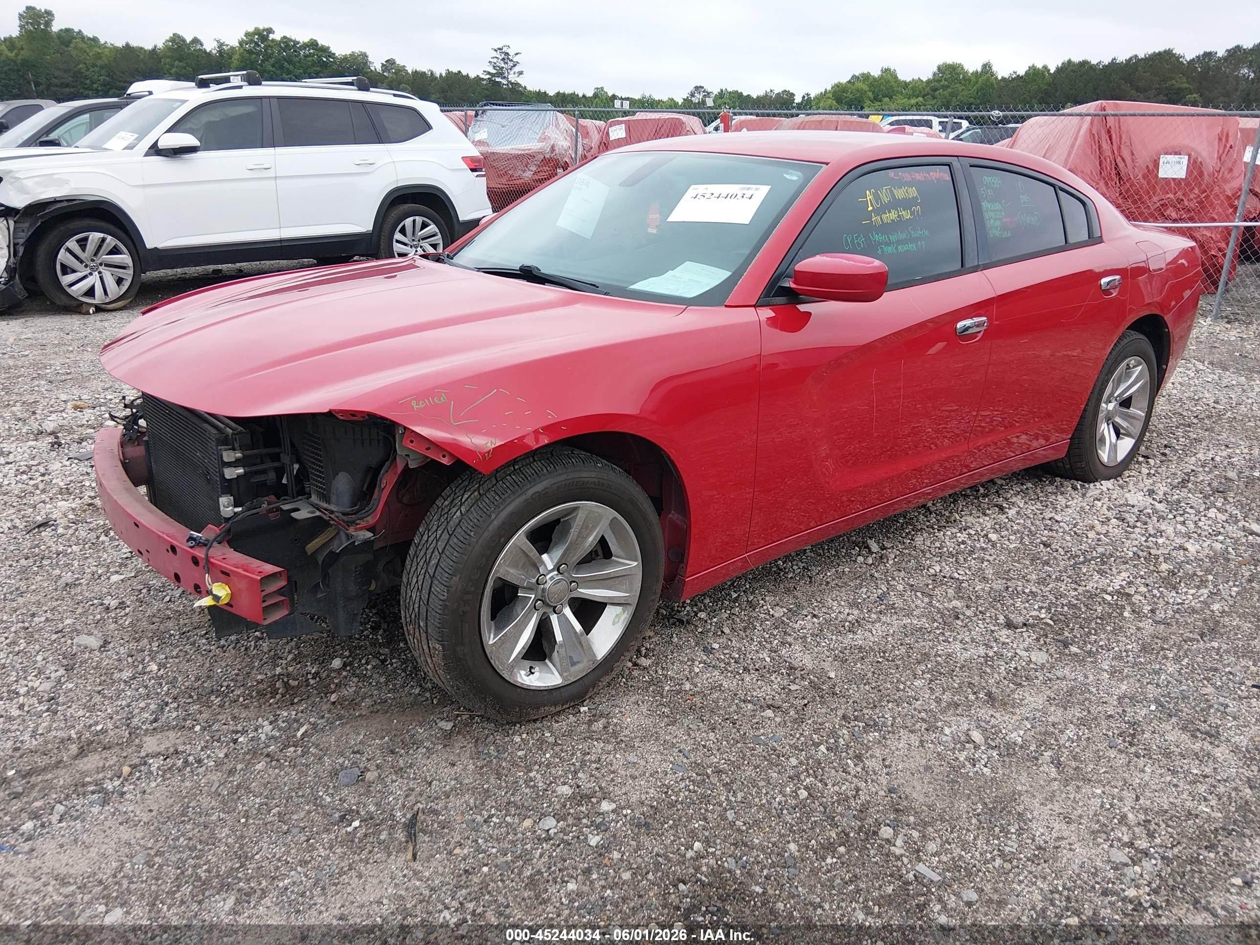 2016 Dodge Charger VIN 2C3CDXHG7GH276407 IAAI salvage auction — Front End, Salvage (Georgia), sold $1,700 on 2026-07-01 (photo 2)