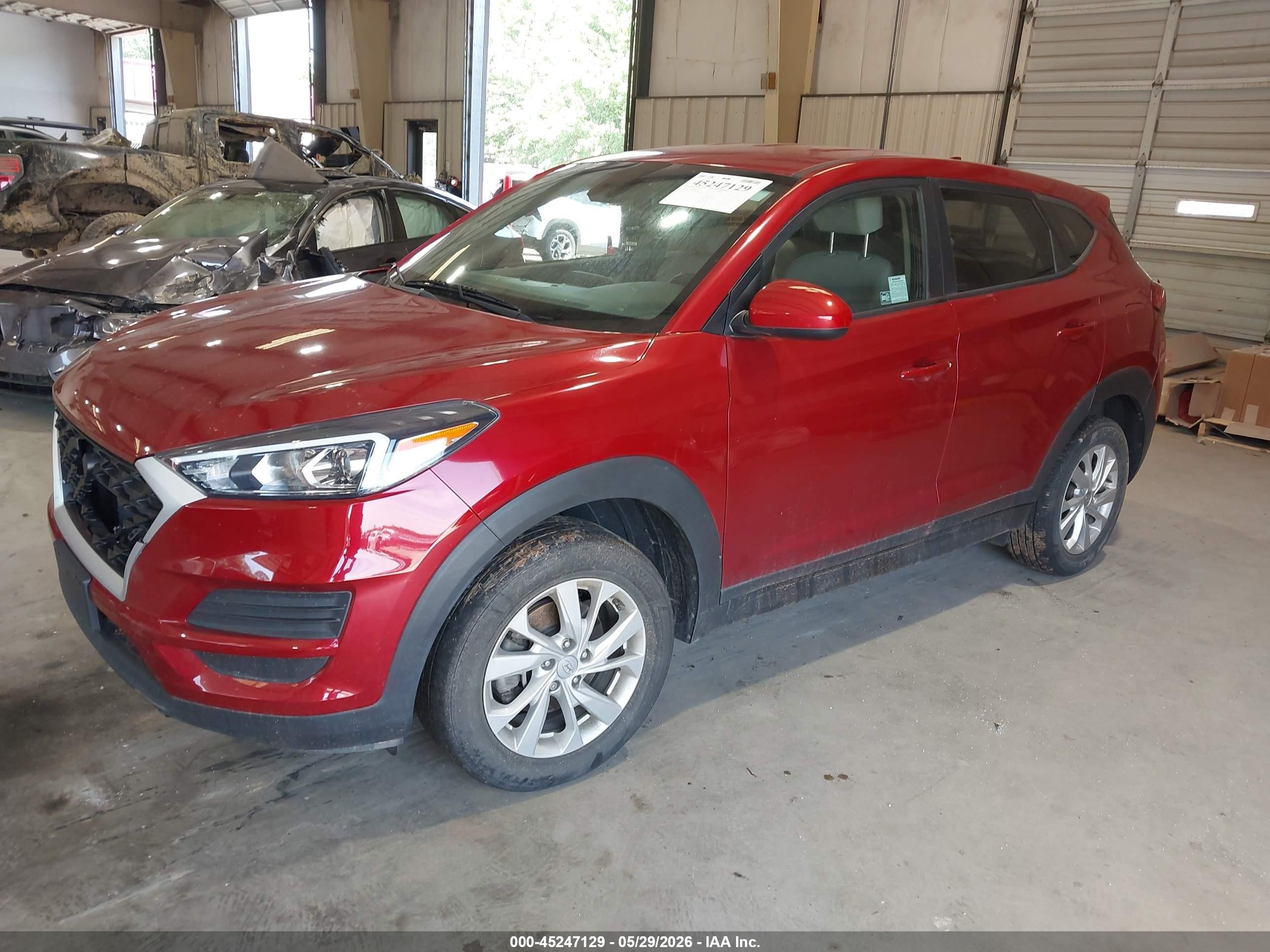 2021 Hyundai Tucson VIN KM8J23A4XMU403835 IAAI salvage auction — Front & Rear, Salvage (North Carolina), sold $2,450 on 2026-07-10 (photo 2)