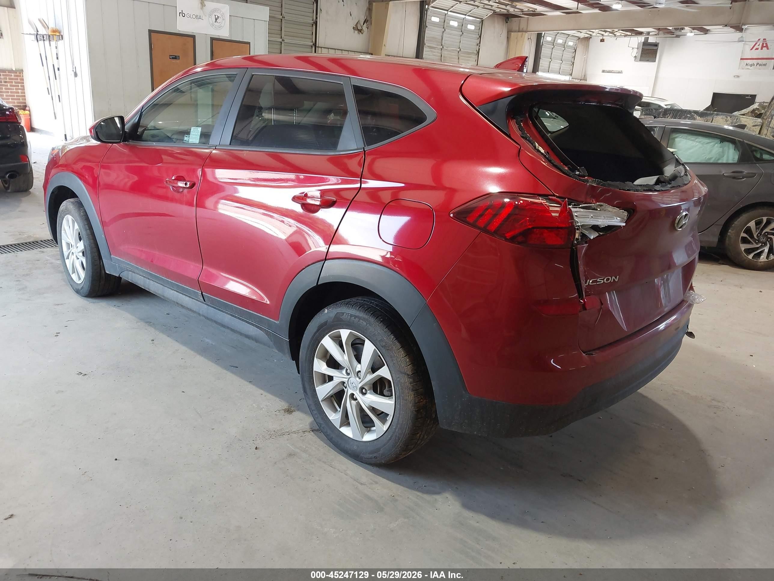 2021 Hyundai Tucson VIN KM8J23A4XMU403835 IAAI salvage auction — Front & Rear, Salvage (North Carolina), sold $2,450 on 2026-07-10 (photo 3)