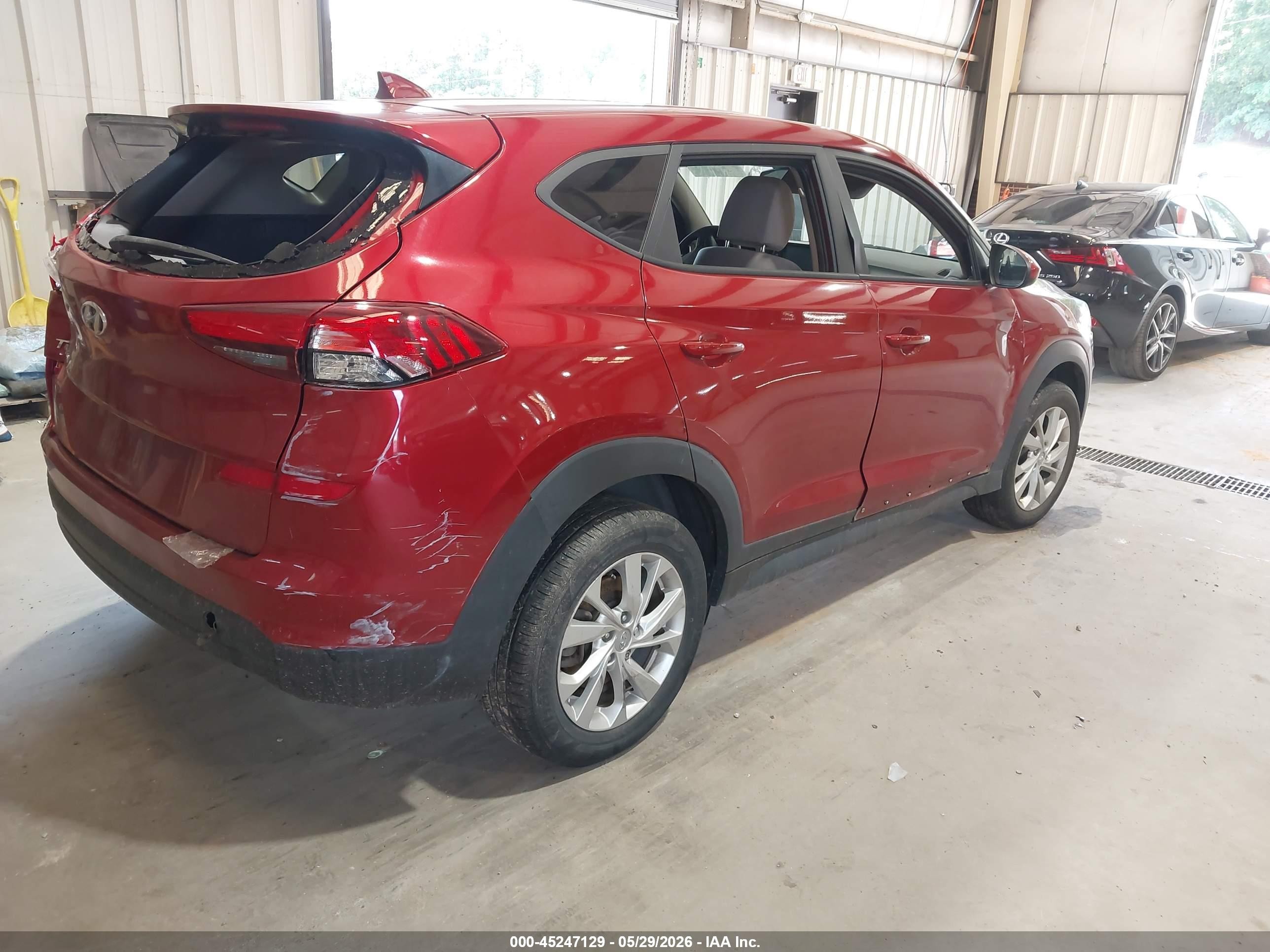 2021 Hyundai Tucson VIN KM8J23A4XMU403835 IAAI salvage auction — Front & Rear, Salvage (North Carolina), sold $2,450 on 2026-07-10 (photo 4)