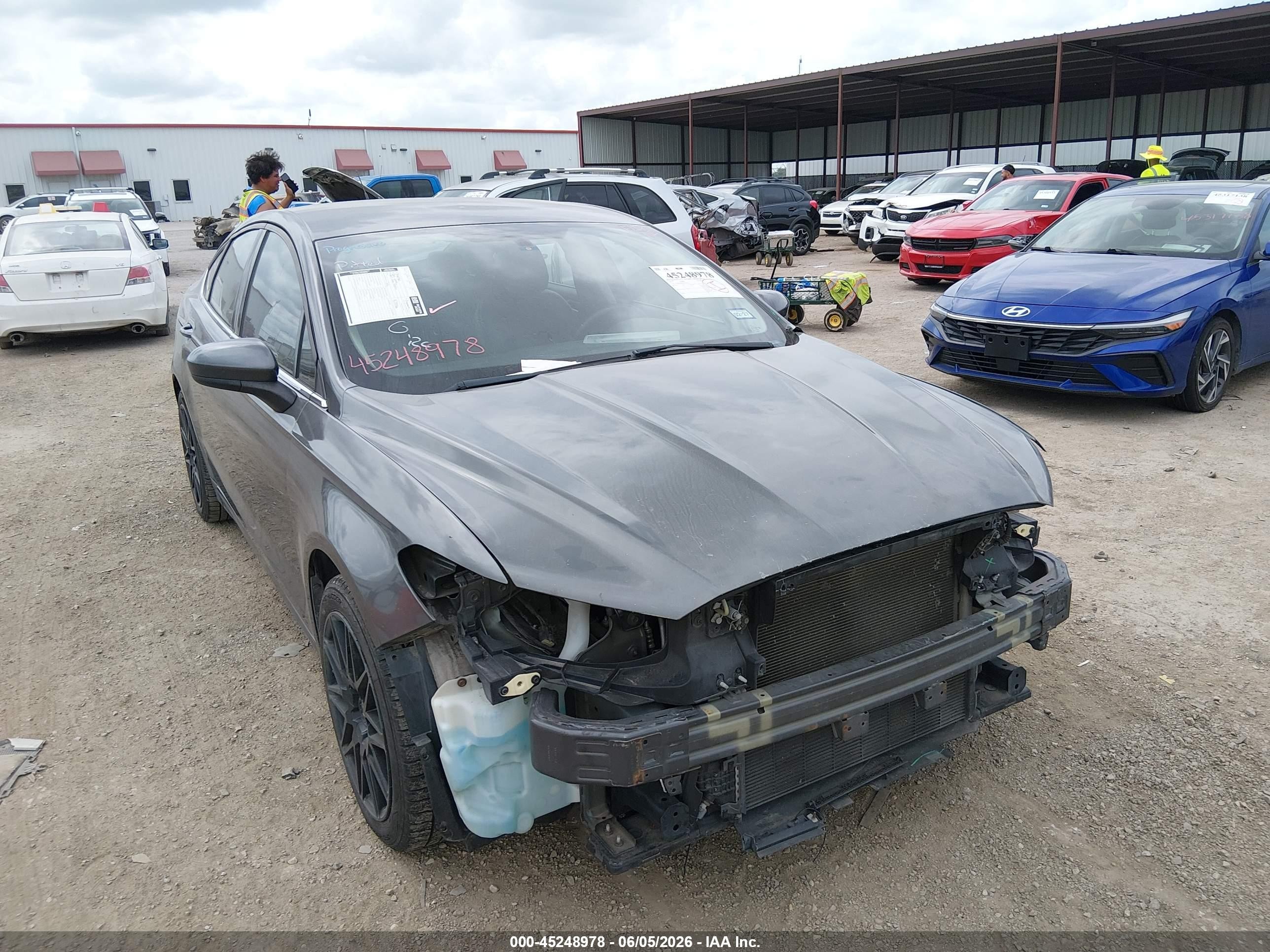 2017 Ford Fusion VIN 3FA6P0HD8HR263917 IAAI salvage auction — Front End, Original (Texas), sold $1,550 on 2026-07-11 (photo 1)