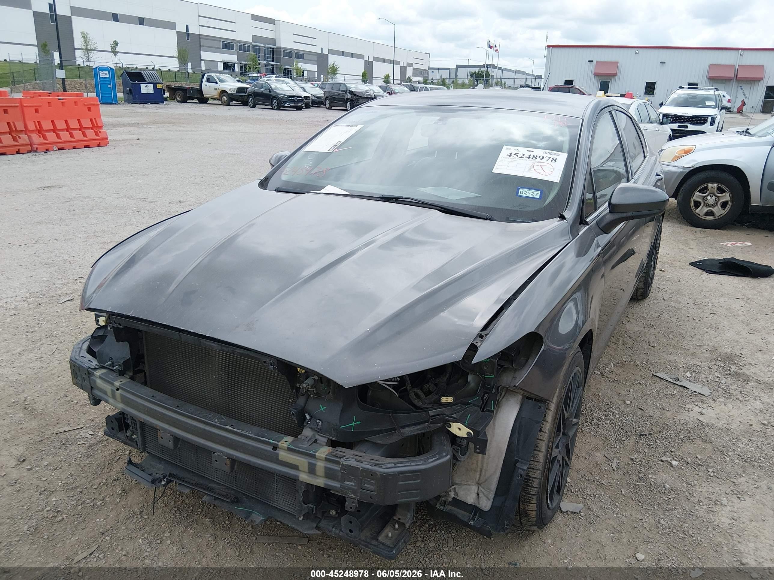 2017 Ford Fusion VIN 3FA6P0HD8HR263917 IAAI salvage auction — Front End, Original (Texas), sold $1,550 on 2026-07-11 (photo 2)