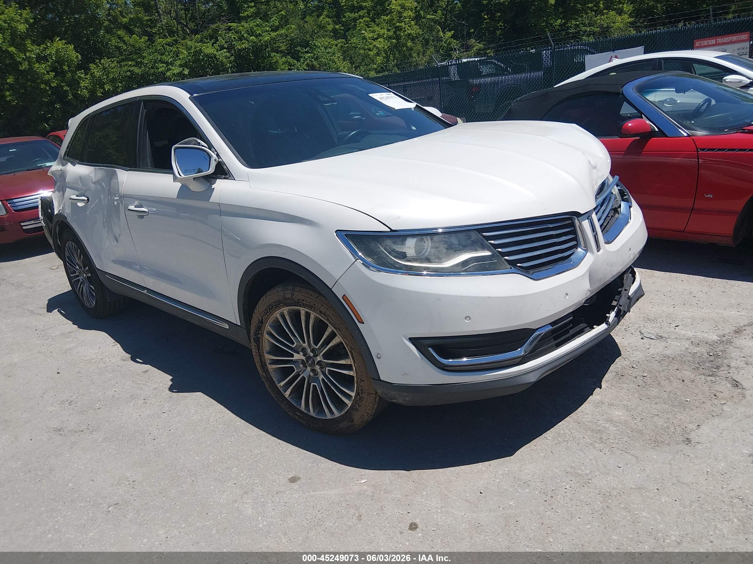 2016 Lincoln Mkx VIN 2LMTJ6LR2GBL66509 IAAI salvage auction — Side, Salvage (Idaho), sold $1,350 on 2026-09-12 (photo 1)