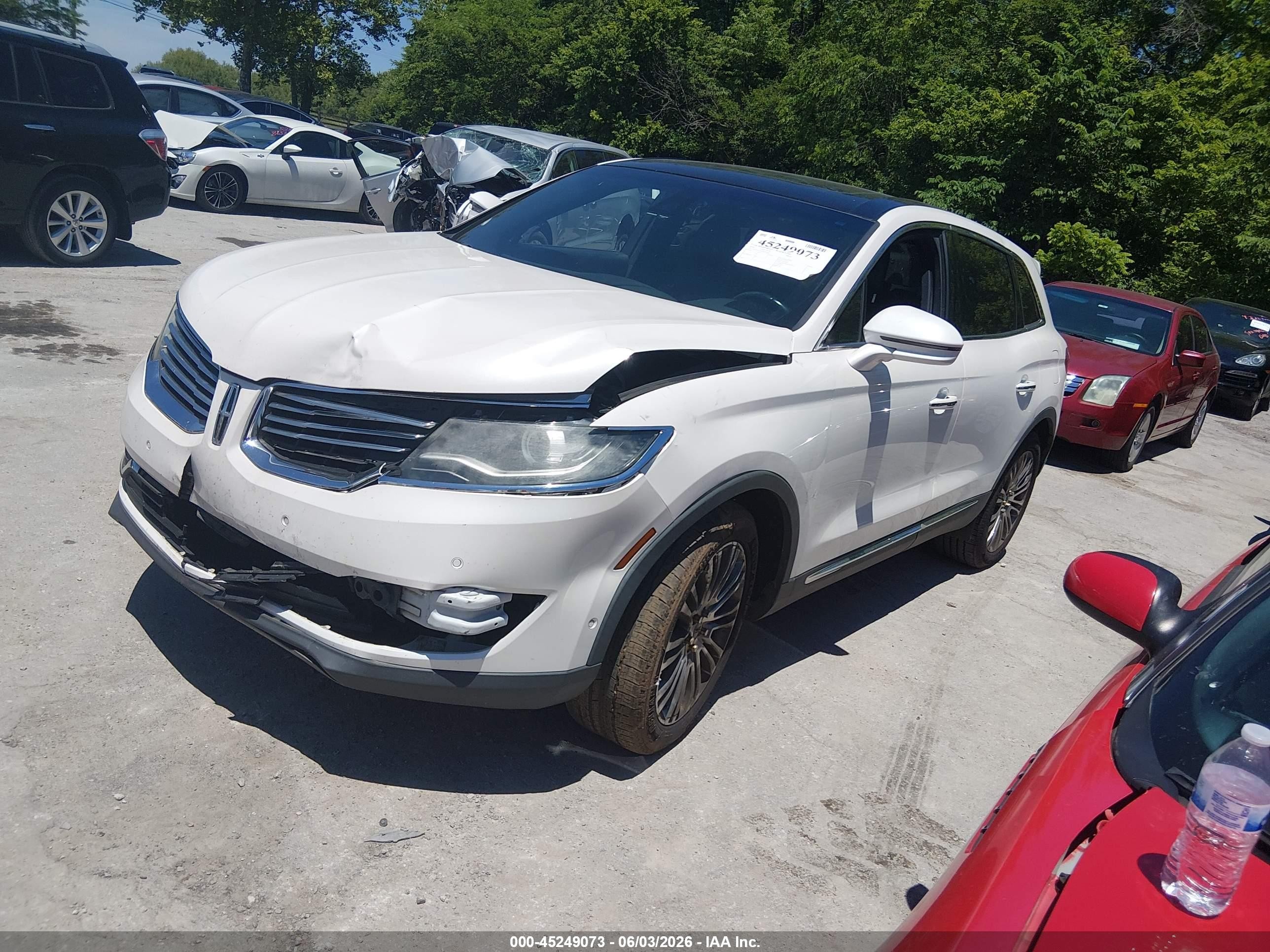 2016 Lincoln Mkx VIN 2LMTJ6LR2GBL66509 IAAI salvage auction — Side, Salvage (Idaho), sold $1,350 on 2026-09-12 (photo 2)