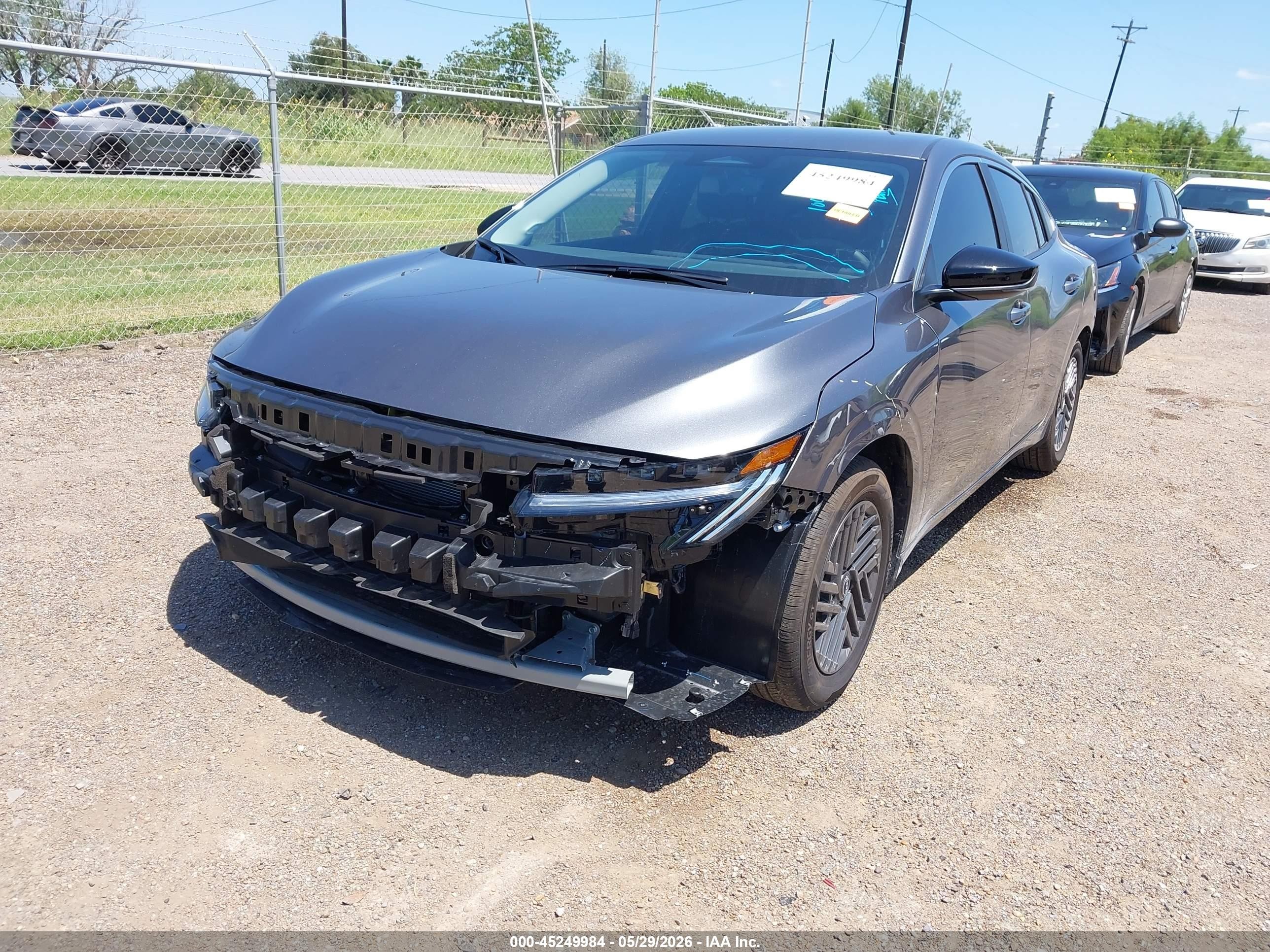 2026 Nissan Sentra VIN 3N1AB9CV4TY267326 IAAI salvage auction — Front & Rear, Original (Texas), sold $5,700 on 2026-09-11 (photo 6)