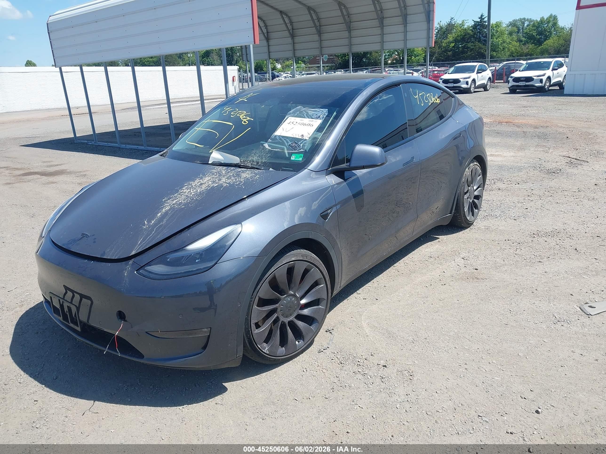 2021 Tesla Model y VIN 5YJYGDEF7MF302511 IAAI salvage auction — Unknown, Salvage (Virginia), sold $8,200 on 2026-09-03 (photo 2)