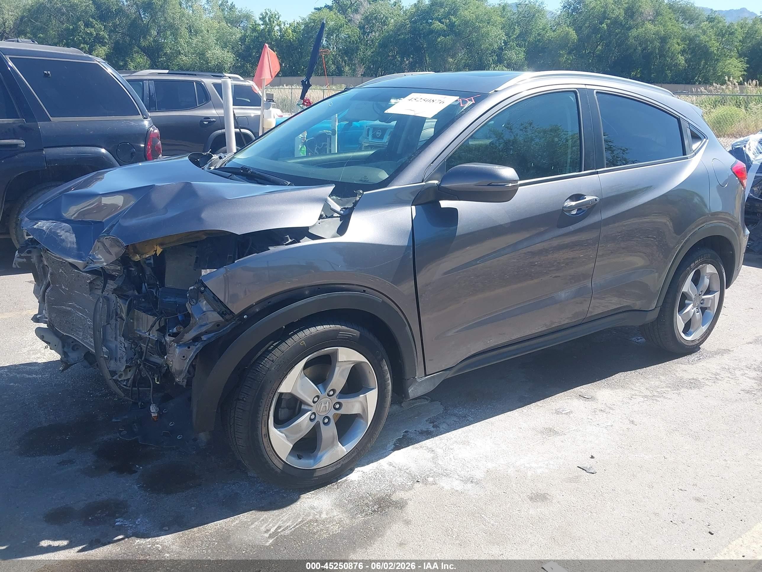 2017 Honda HR-V VIN 3CZRU6H7XHM713863 IAAI salvage auction — Front End, Salvage (Idaho), sold $1,500 on 2026-07-09 (photo 2)