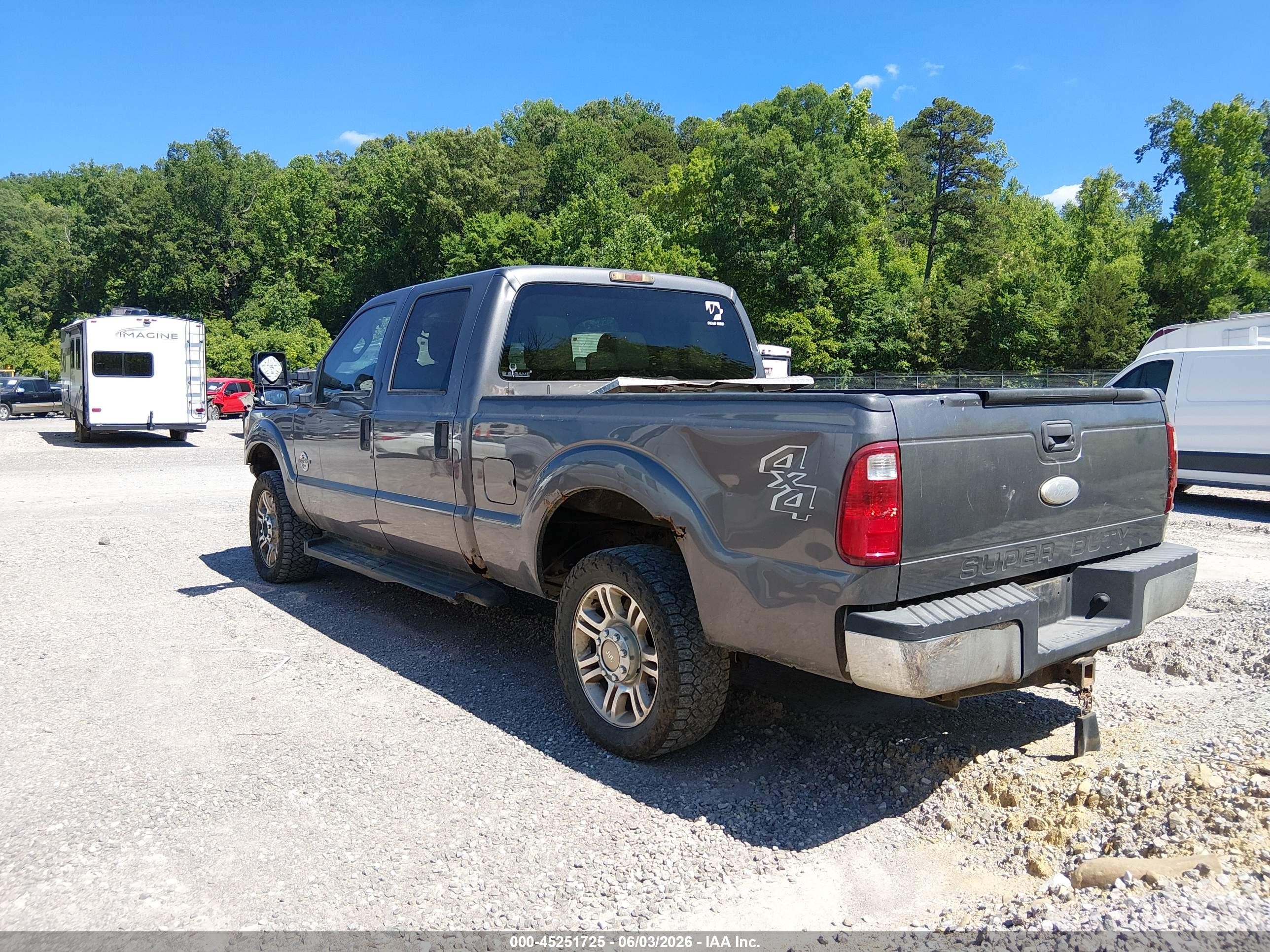 2012 Ford F-250 VIN 1FT7W2BT4CEB02747 IAAI salvage auction — Front End, Salvage (Tennessee), sold $4,000 on 2026-07-11 (photo 3)