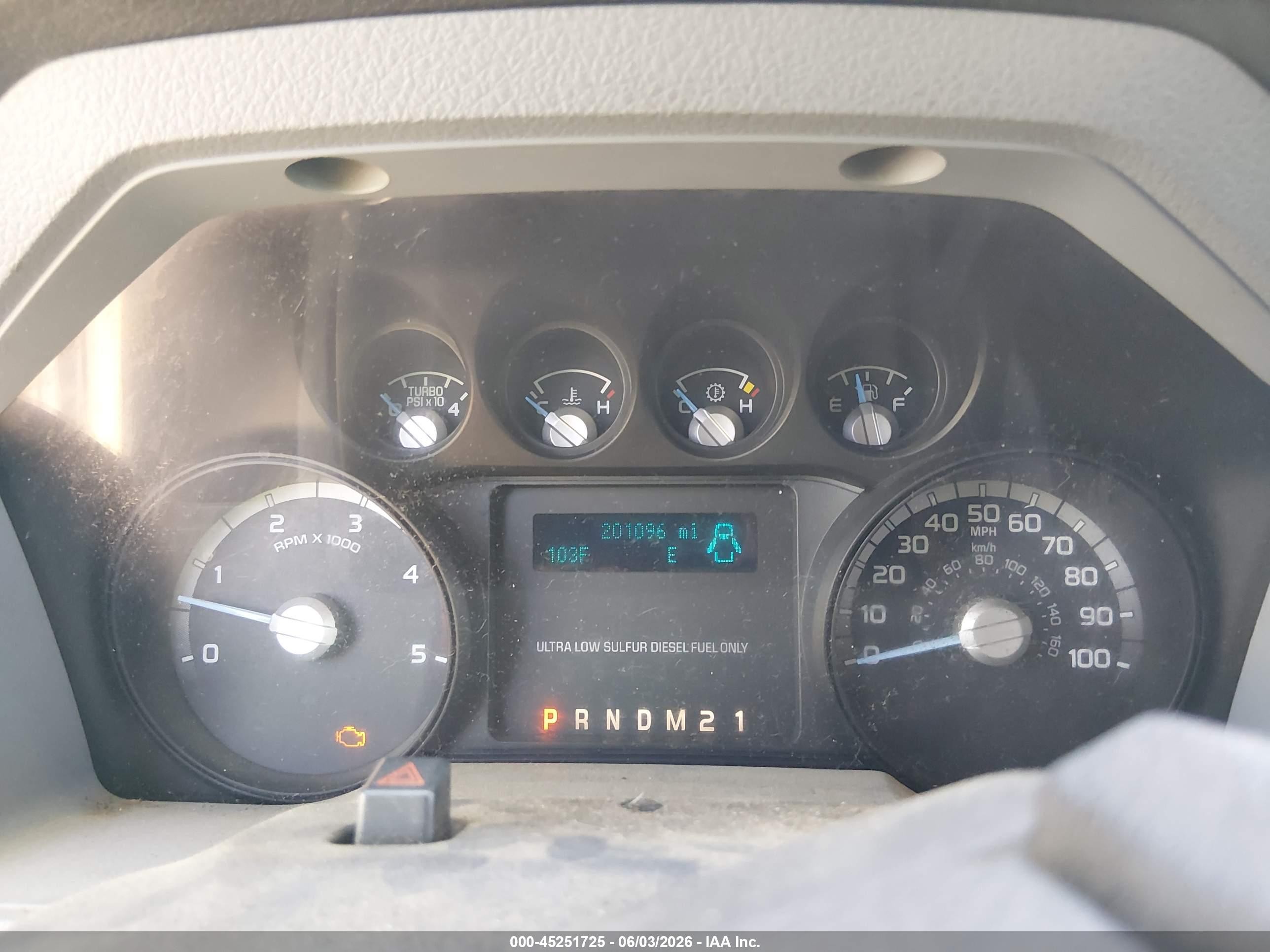 2012 Ford F-250 VIN 1FT7W2BT4CEB02747 IAAI salvage auction — Front End, Salvage (Tennessee), sold $4,000 on 2026-07-11 (photo 7)