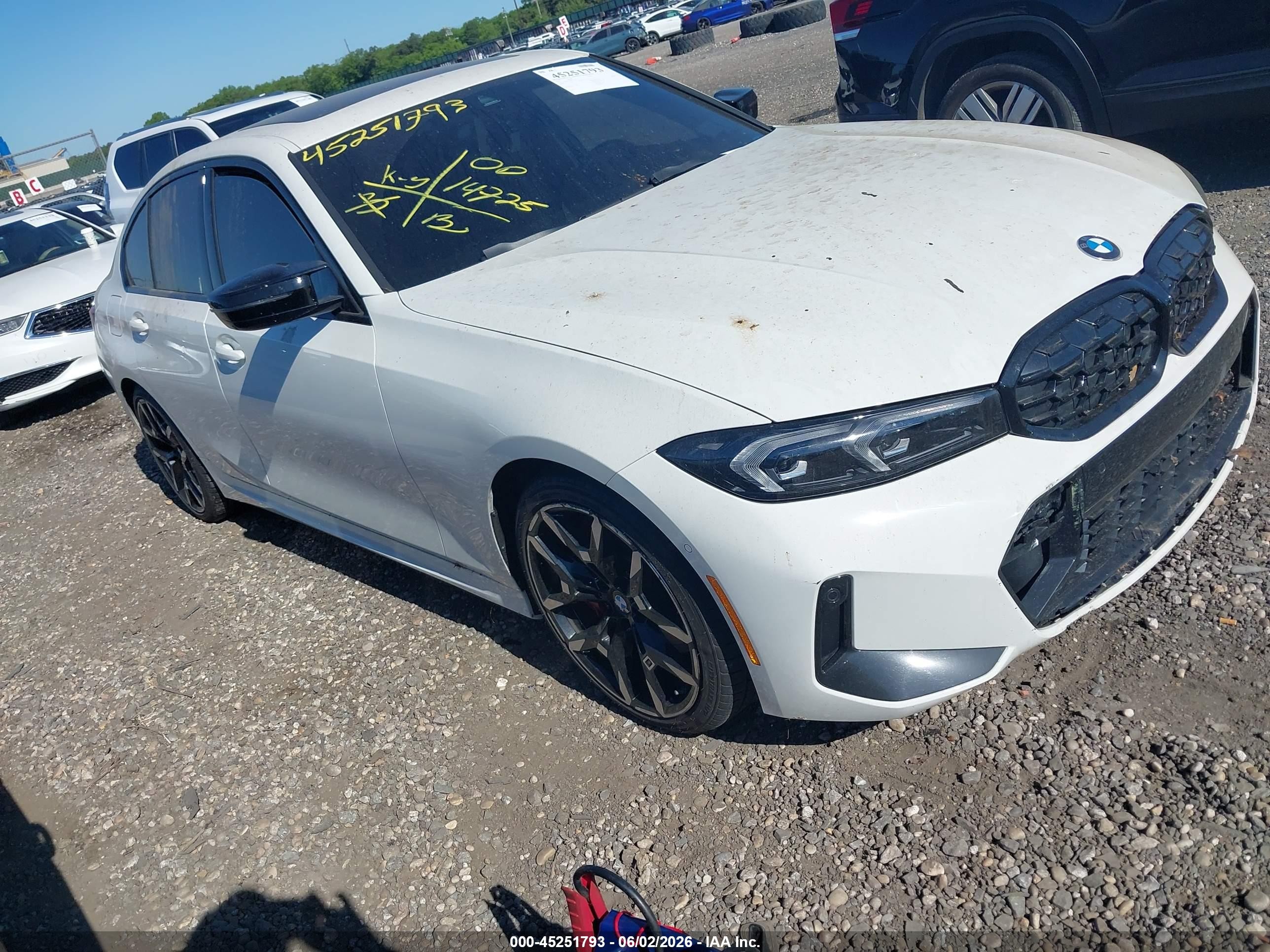 2025 BMW M340i xDrive VIN 3MW69FT04S8F80762 — IAAI salvage auction photo