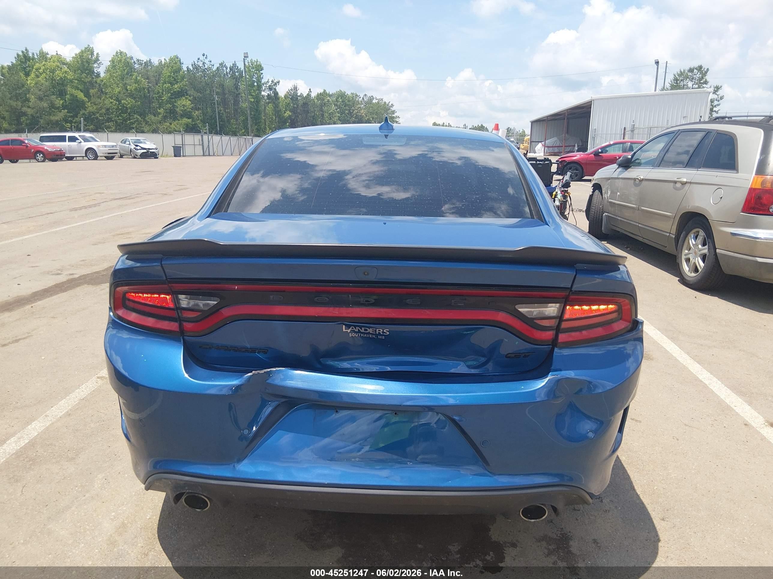 2022 Dodge Charger VIN 2C3CDXHG5NH195340 IAAI salvage auction — Rear End, Salvage (Mississippi), sold $5,300 on 2026-07-10 (photo 6)
