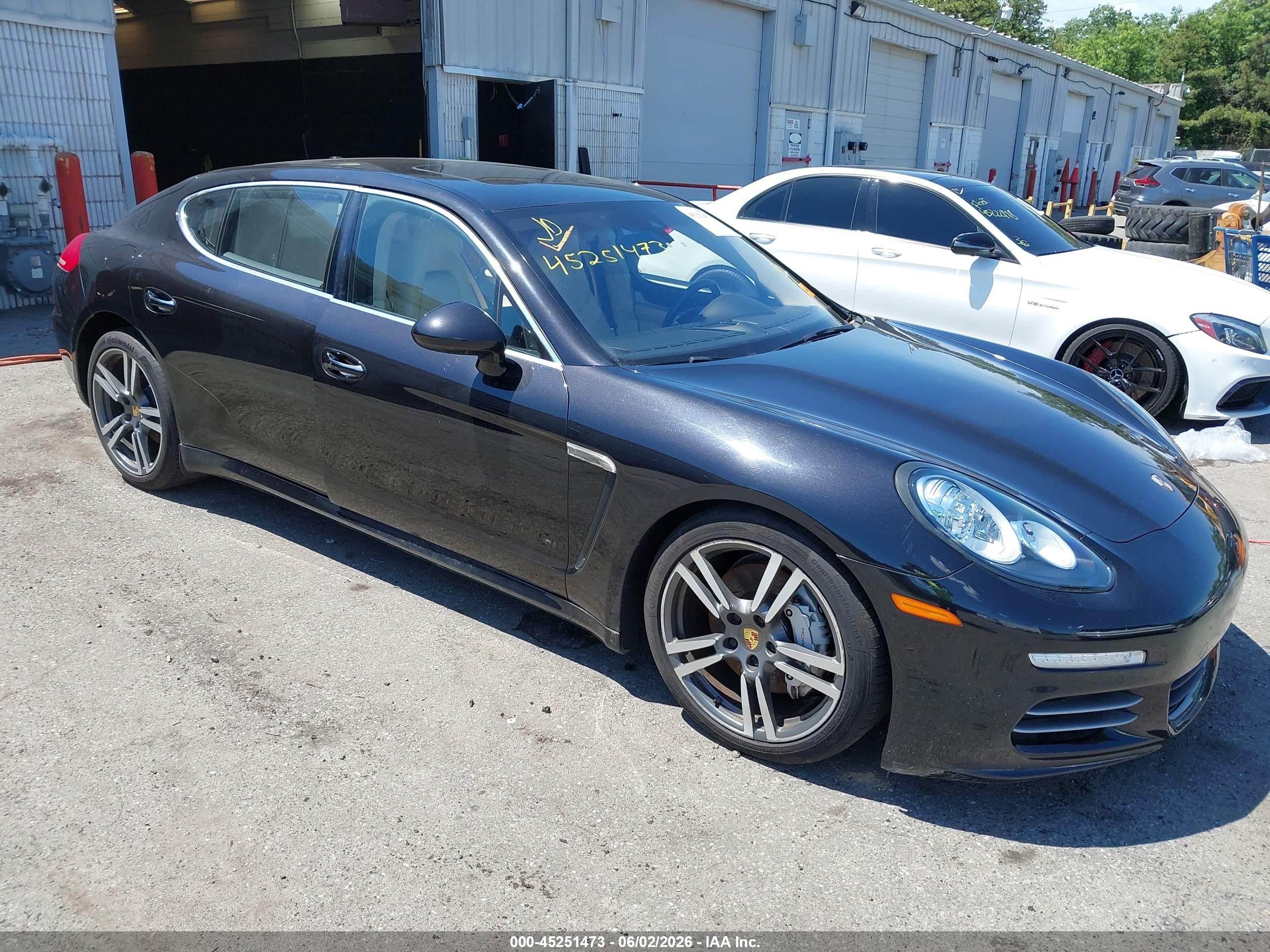 2014 Porsche Panamera VIN WP0BB2A79EL063548 IAAI salvage auction — Water/Flood, Mv-907A (New York), sold $3,975 on 2026-06-30 (photo 1)