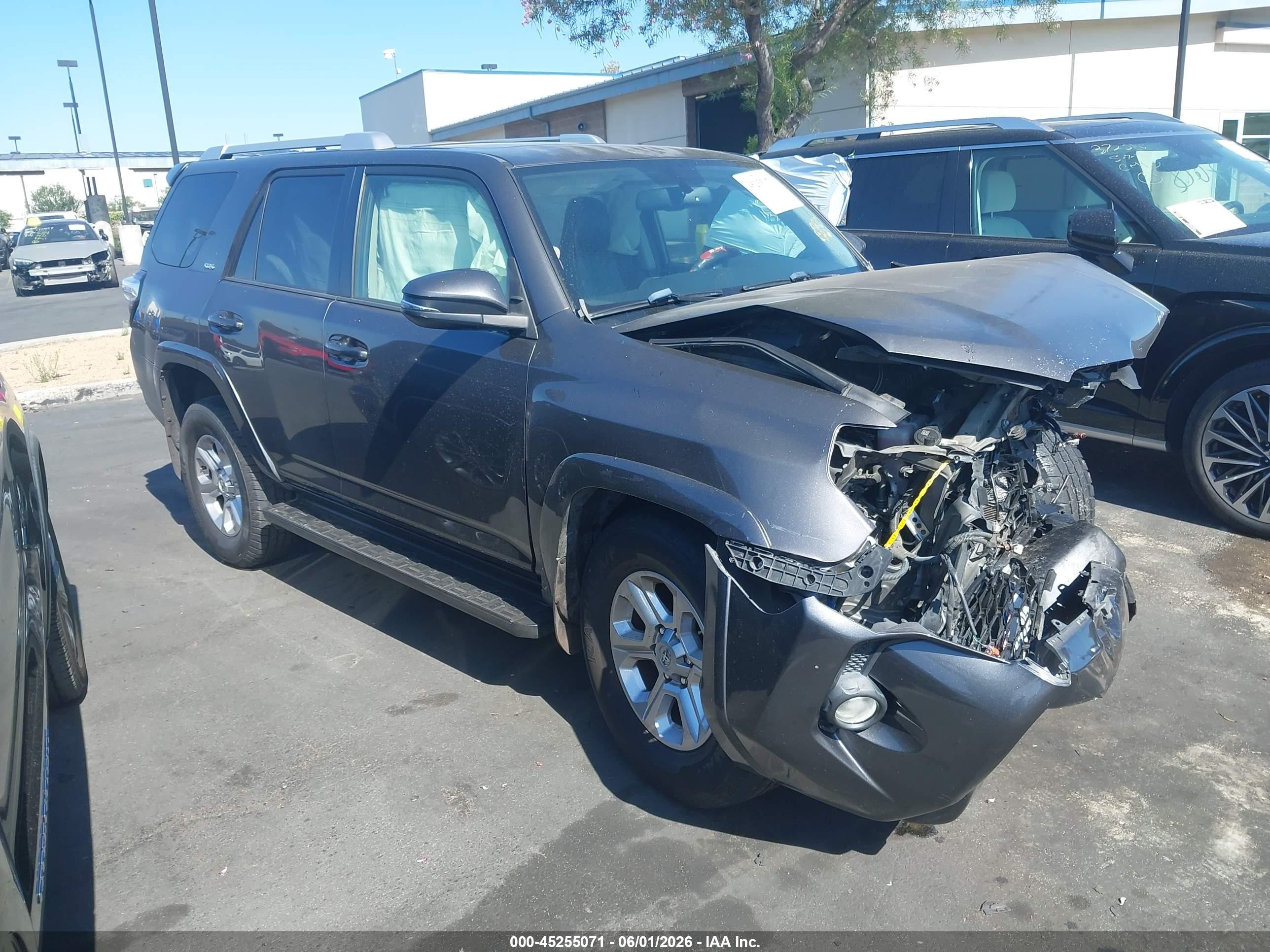 2015 Toyota 4Runner VIN JTEZU5JR6F5087027 IAAI salvage auction — Unknown, Salvage Certificate (California), sold $3,500 on 2026-07-10 (photo 1)