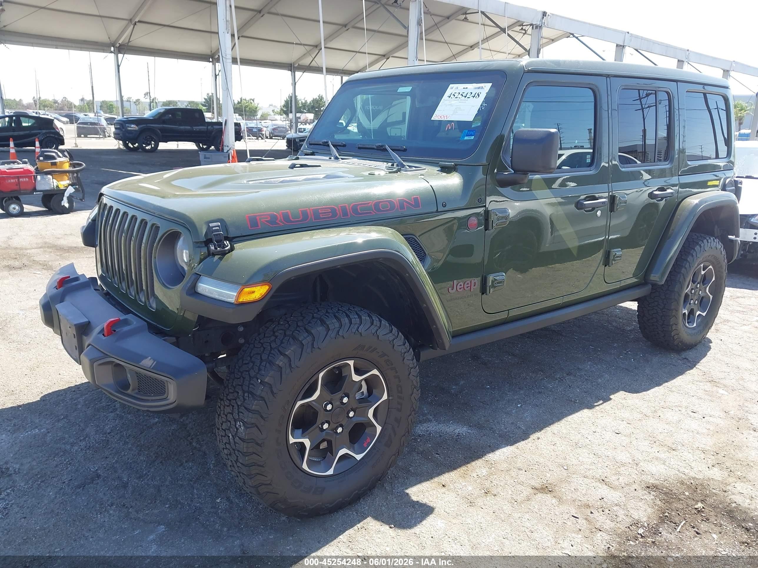 2023 Jeep Wrangler / VIN 1C4HJXFN7PW694866 IAAI salvage auction — Rear End, Clear - Dealer Only (California), sold $18,600 on 2026-09-18 (photo 2)