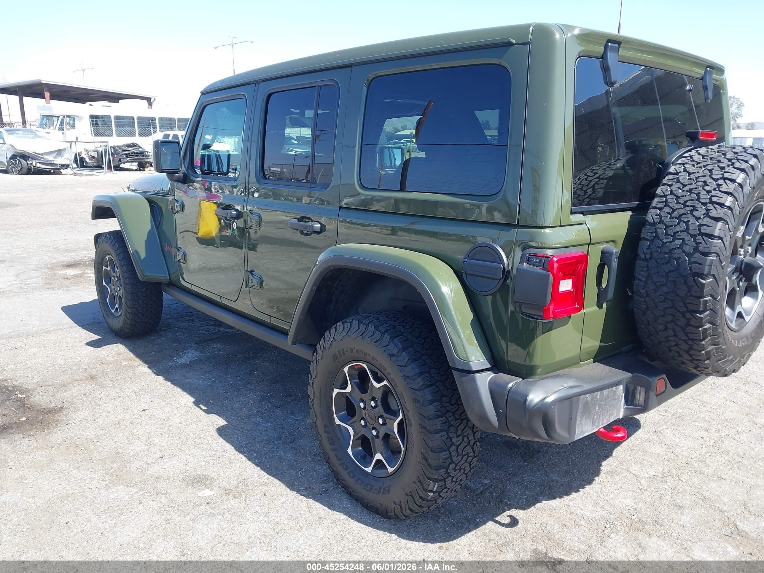 2023 Jeep Wrangler / VIN 1C4HJXFN7PW694866 IAAI salvage auction — Rear End, Clear - Dealer Only (California), sold $18,600 on 2026-09-18 (photo 3)