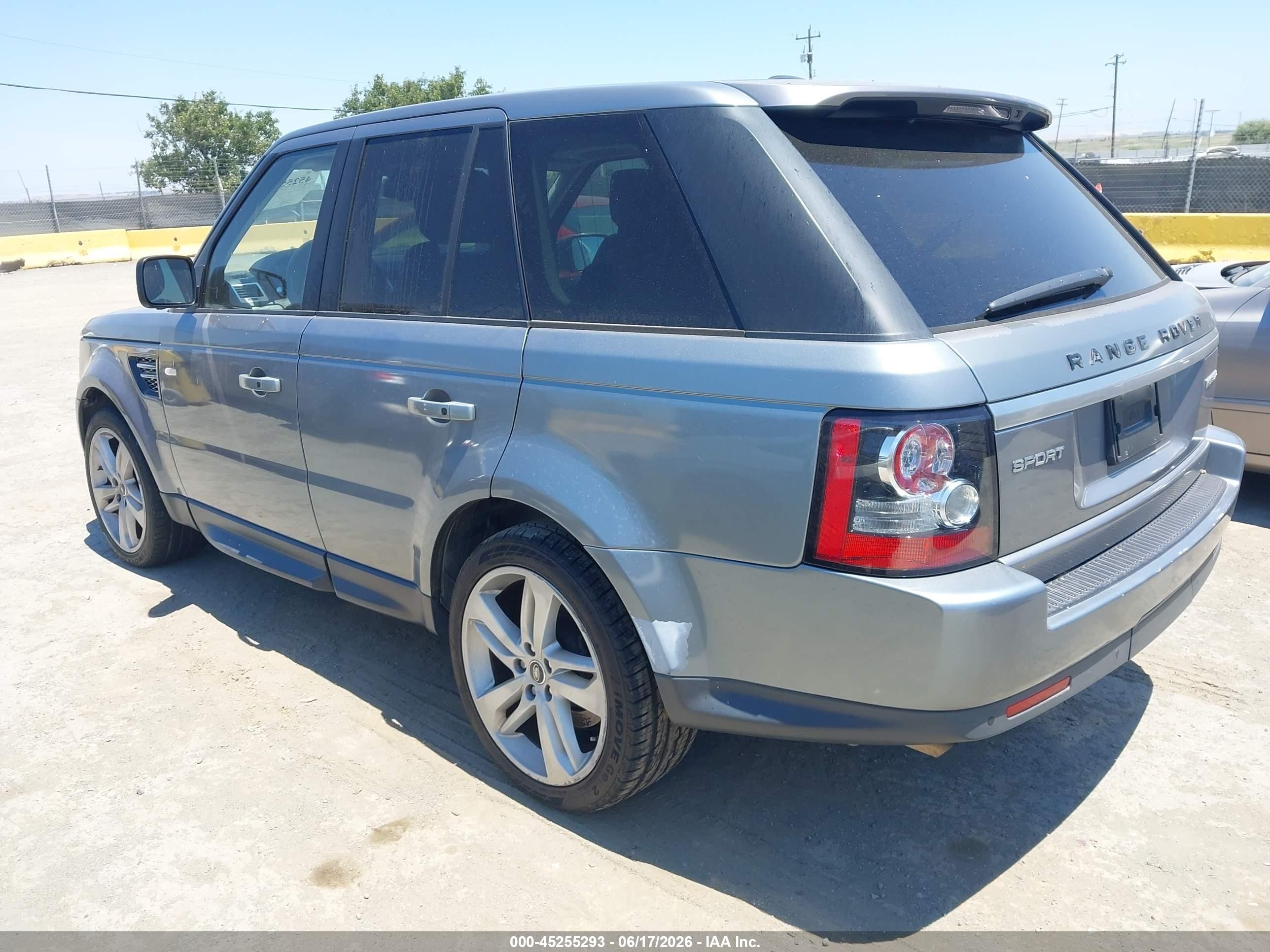 2013 Land Rover Range Rover Sport VIN SALSK2D46DA801522 IAAI salvage auction — Normal Wear, Clear - Dealer Only (California), sold $1,150 on 2026-07-09 (photo 3)