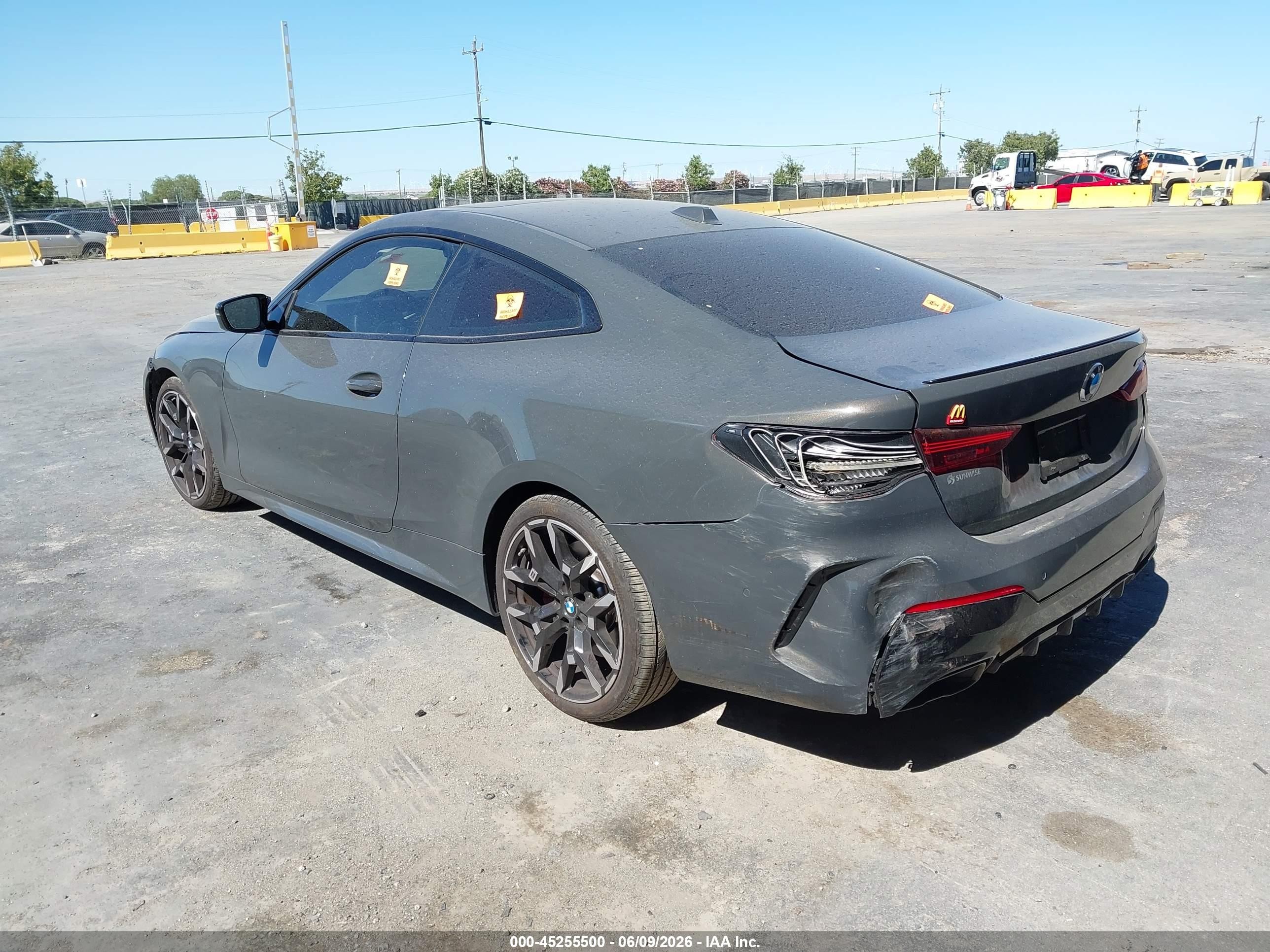 2026 BMW M440i VIN WBA73DA02TCV27422 IAAI salvage auction — Front End, Non-Repairable (California), sold $30,000 on 2026-08-13 (photo 3)