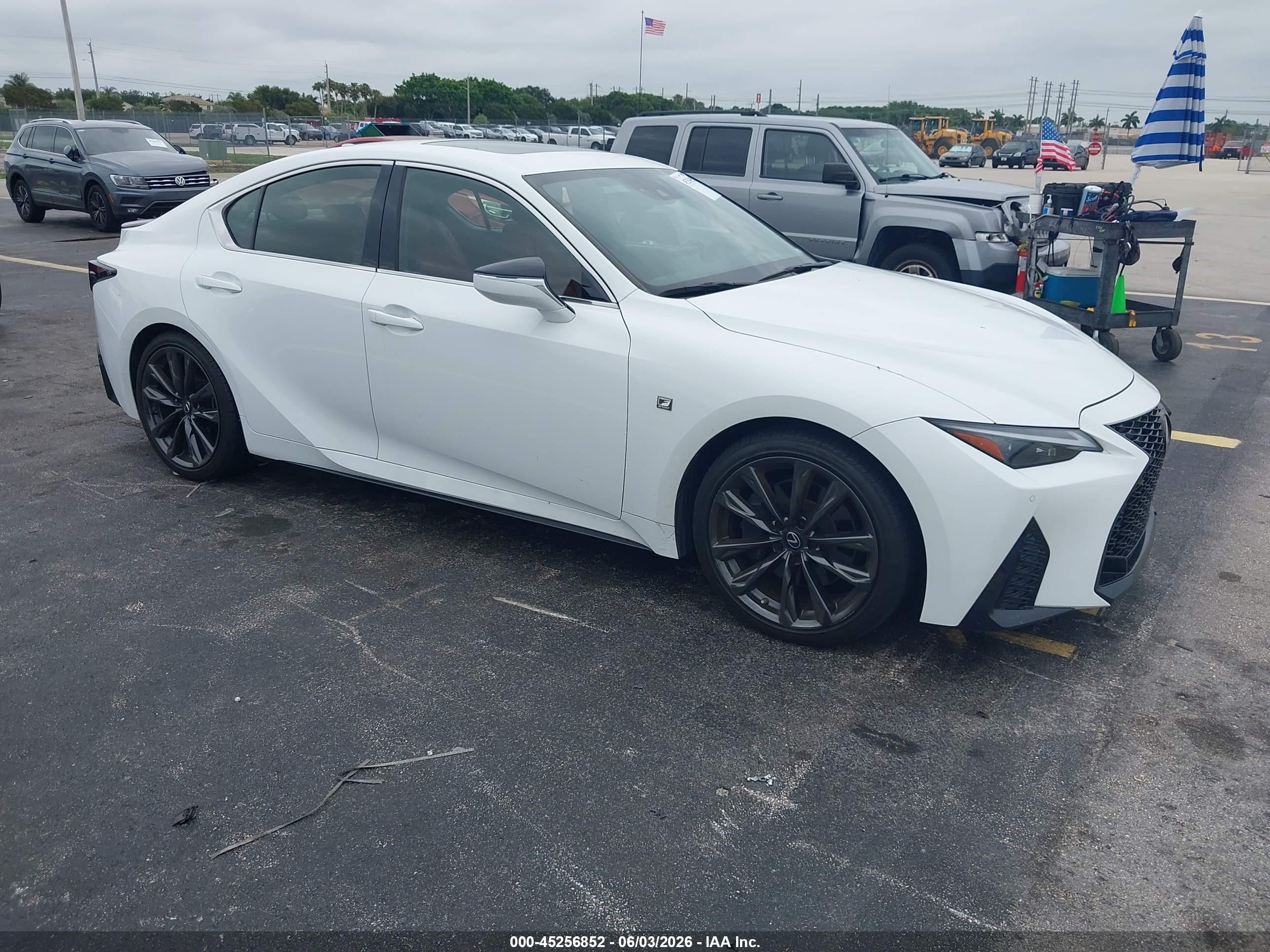 2021 Lexus IS 350 VIN JTHGZ1B25M5044608 — IAAI salvage auction photo