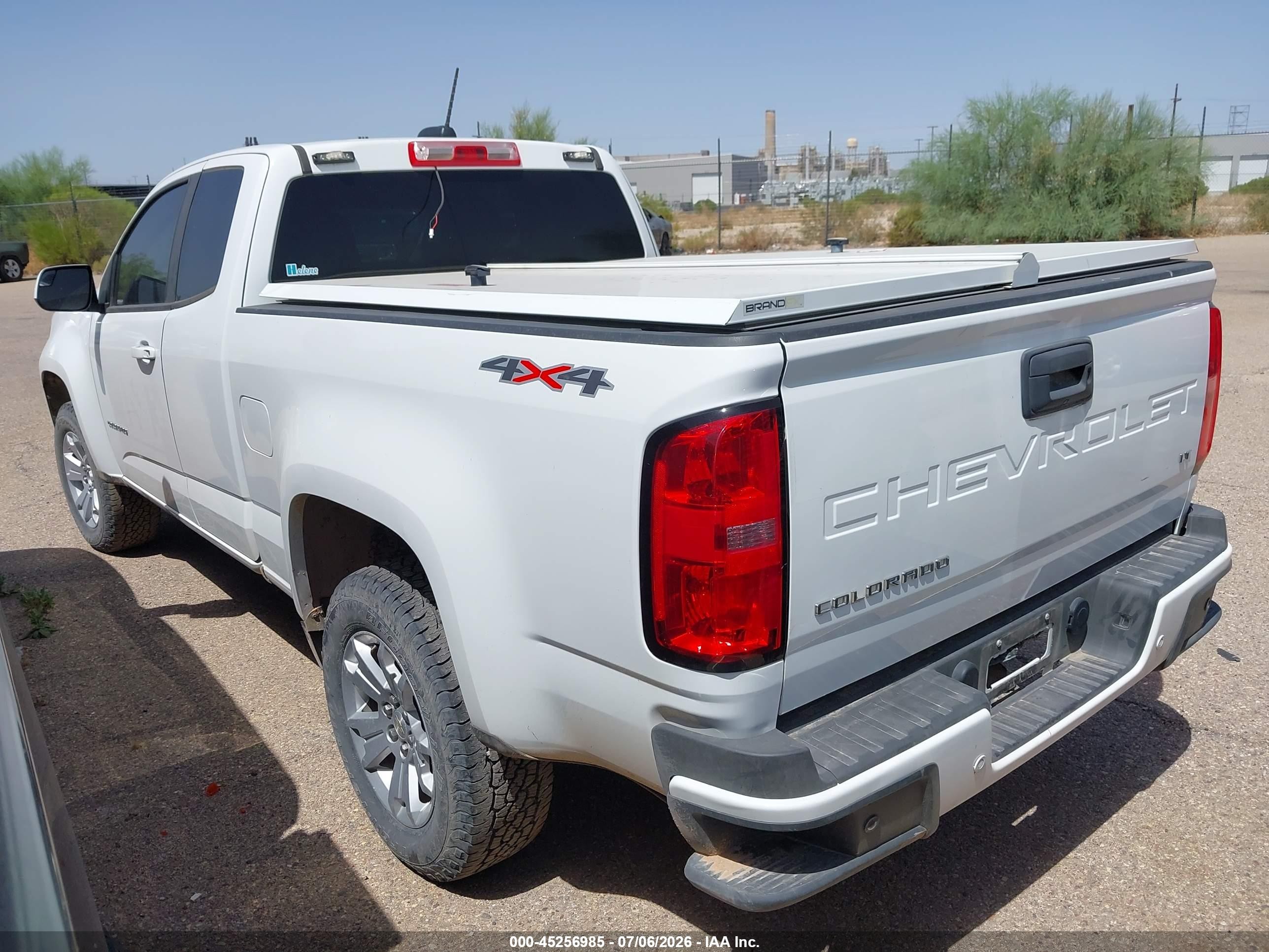 2022 Chevrolet Colorado VIN 1GCHTCEAXN1217733 IAAI salvage auction — Front End, Clear (Texas), sold $5,100 on 2026-07-09 (photo 3)