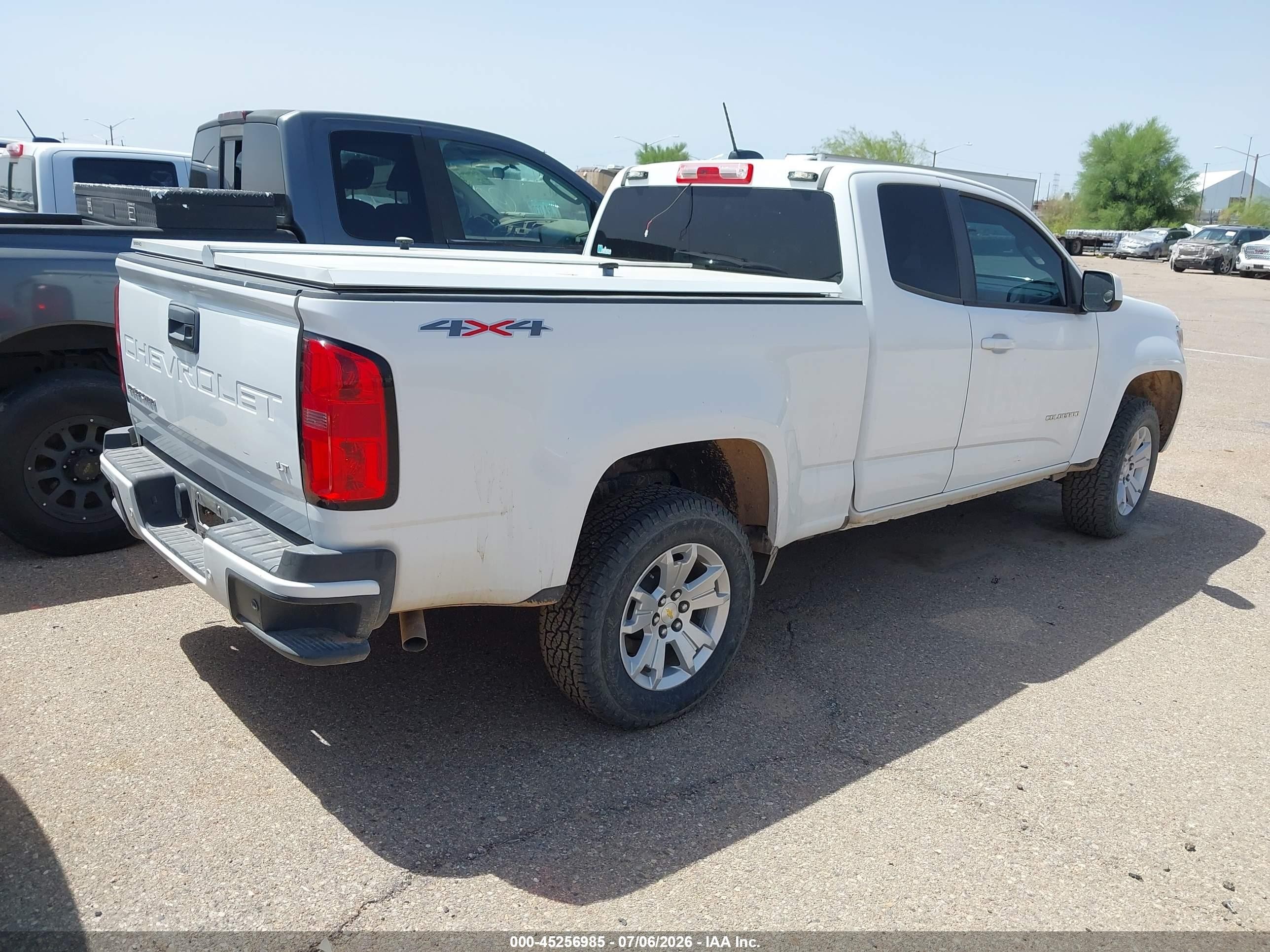 2022 Chevrolet Colorado VIN 1GCHTCEAXN1217733 IAAI salvage auction — Front End, Clear (Texas), sold $5,100 on 2026-07-09 (photo 4)