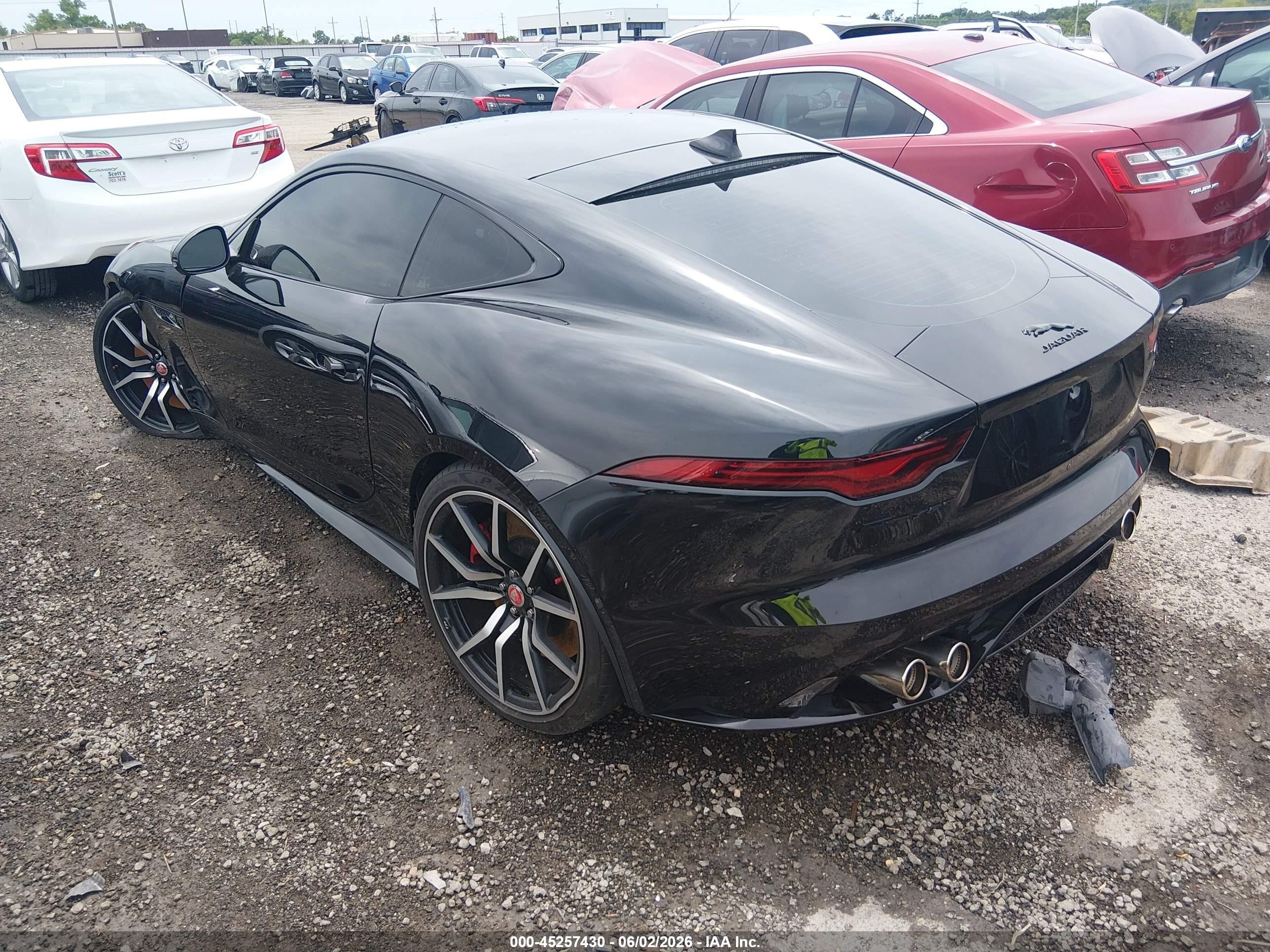 2023 Jaguar F-type VIN SAJD51FE3PCK81796 IAAI salvage auction — Side, Clear (Oklahoma), sold $39,700 on 2026-08-11 (photo 3)